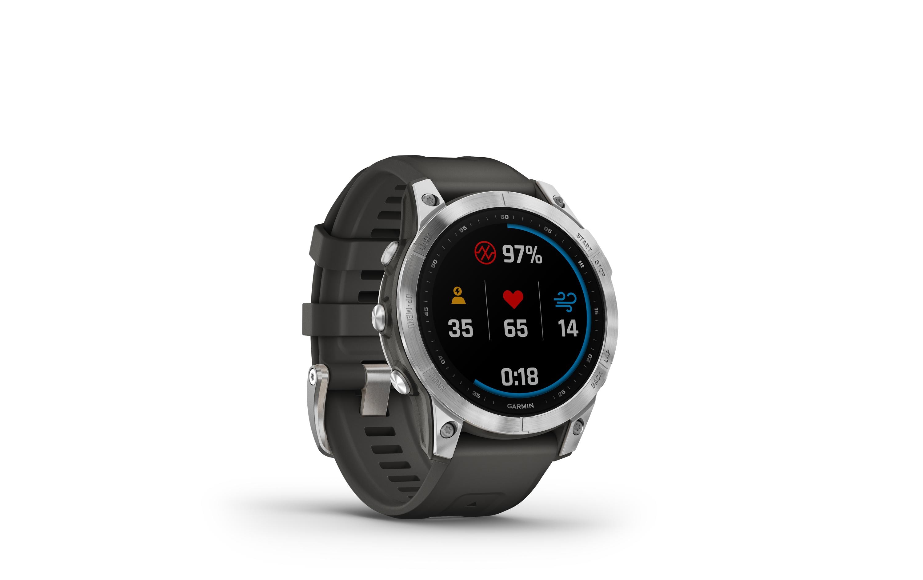 GARMIN Sportuhr Fenix 7 Anthrazit/Silber