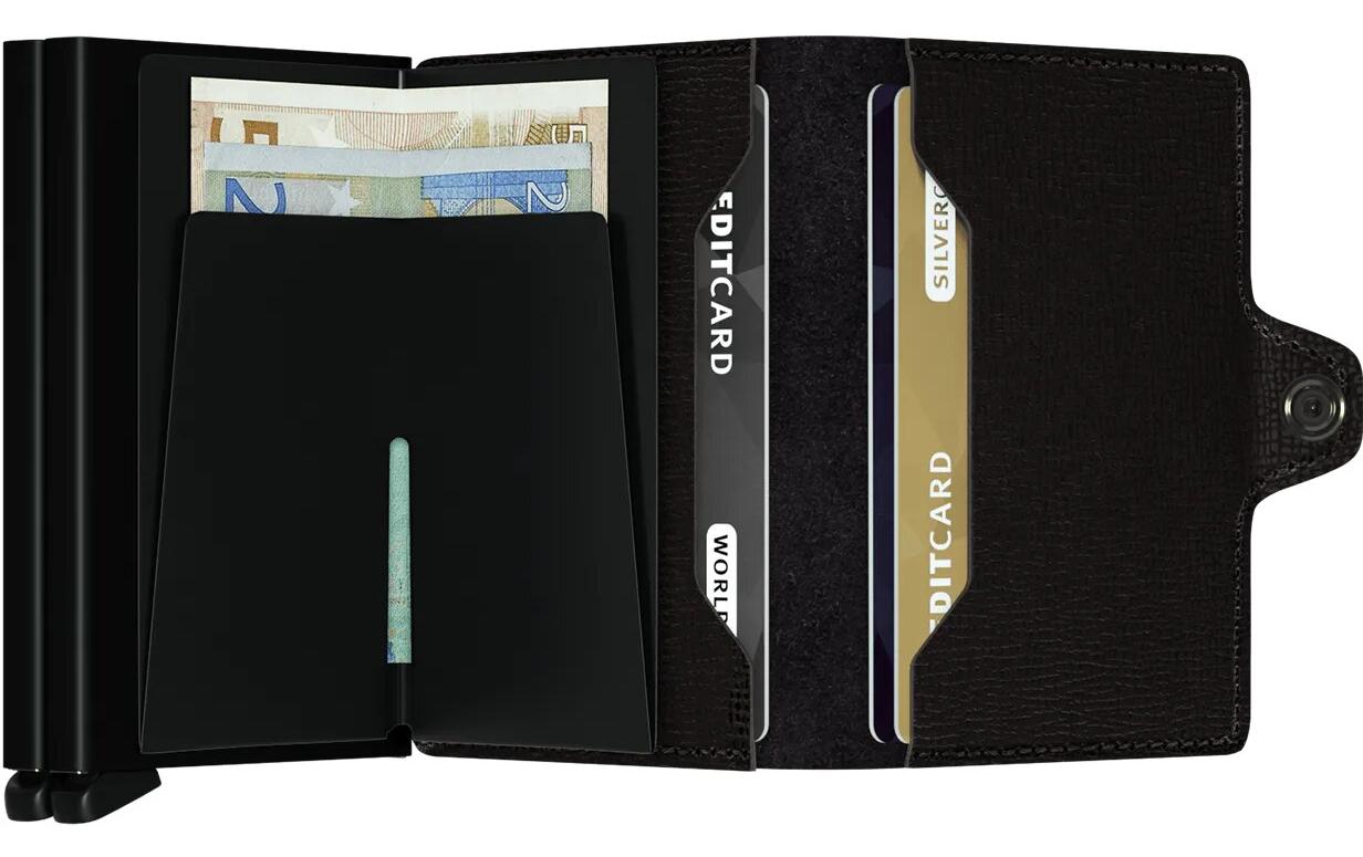 SECRID Portemonnaie Twinwallet Crisple Black