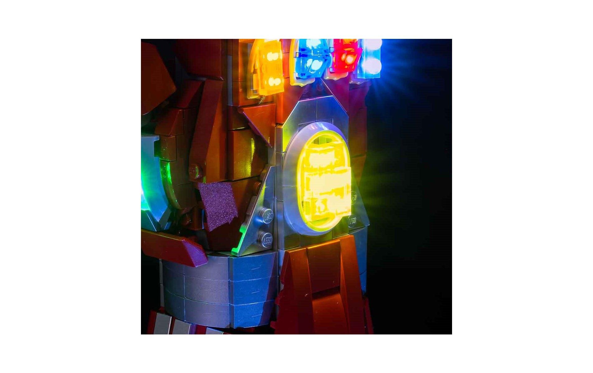 Light My Bricks LED-Licht-Set für LEGO® Iron Mans Nano Handschuh 76223