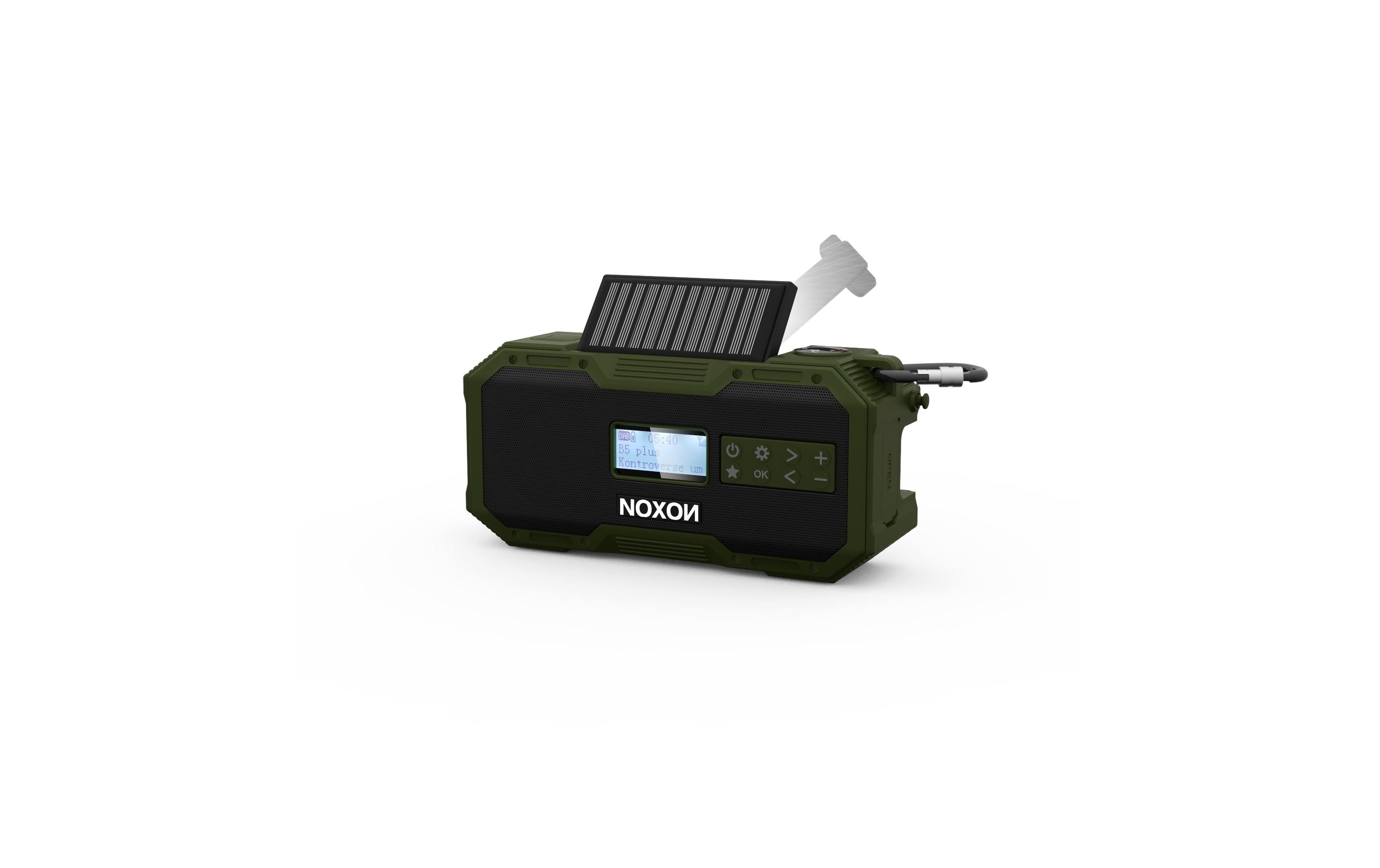 Noxon DAB+ Radio Dynamo Solar 411 Grün