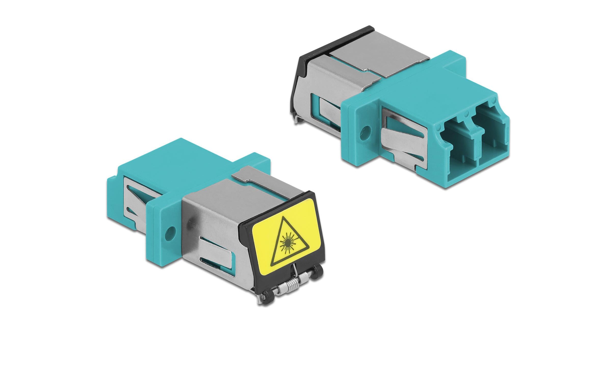 Delock LWL-Kupplung LC – LC Duplex Multimode OM3 1 Stück