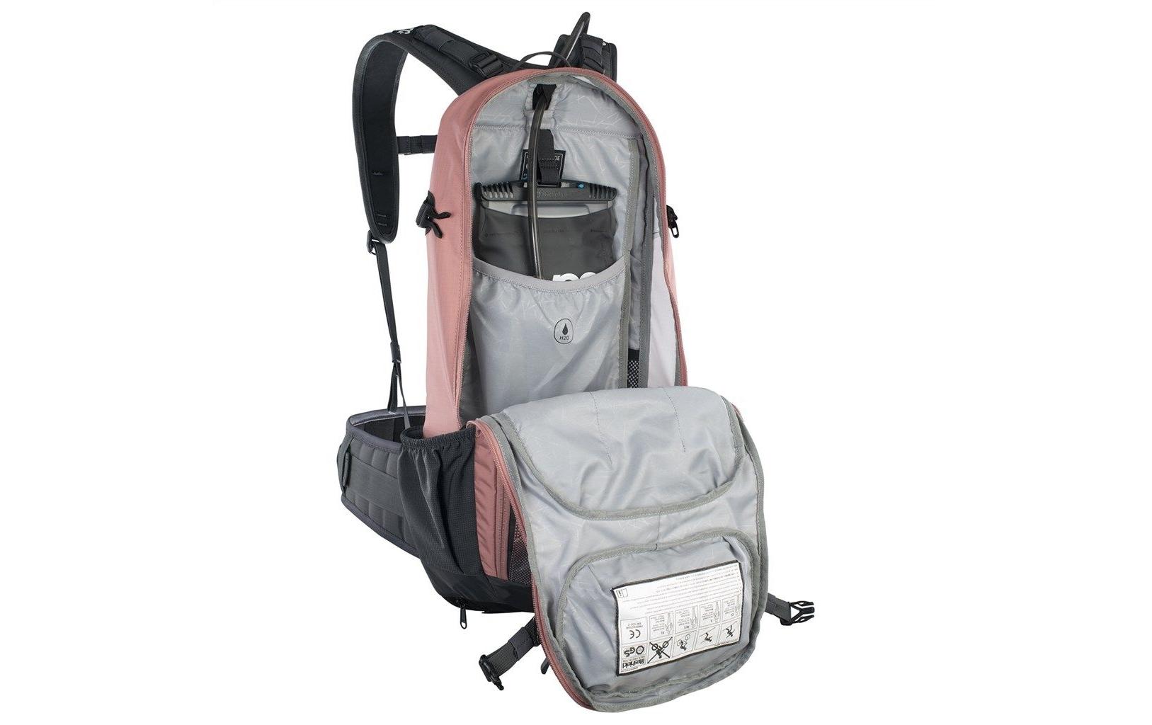 evoc Rucksack FR Enduro 16 l, Dusty Pink / Carbon Grey