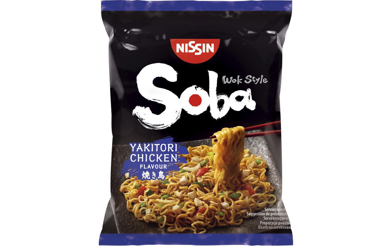 Nissin Food Soba Yakitori Chicken 9 x 110 g