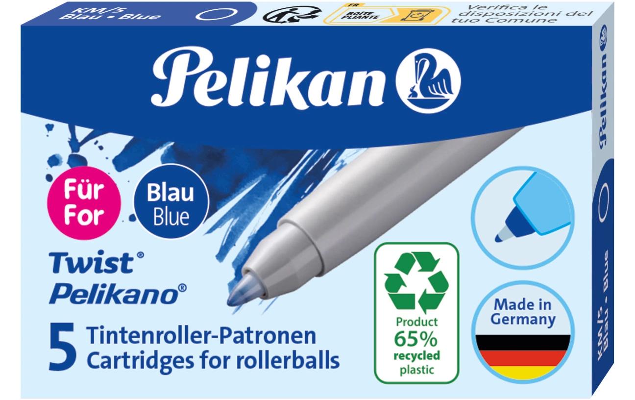 Pelikan Tintenpatrone Twist eco Blau, 5 Stück