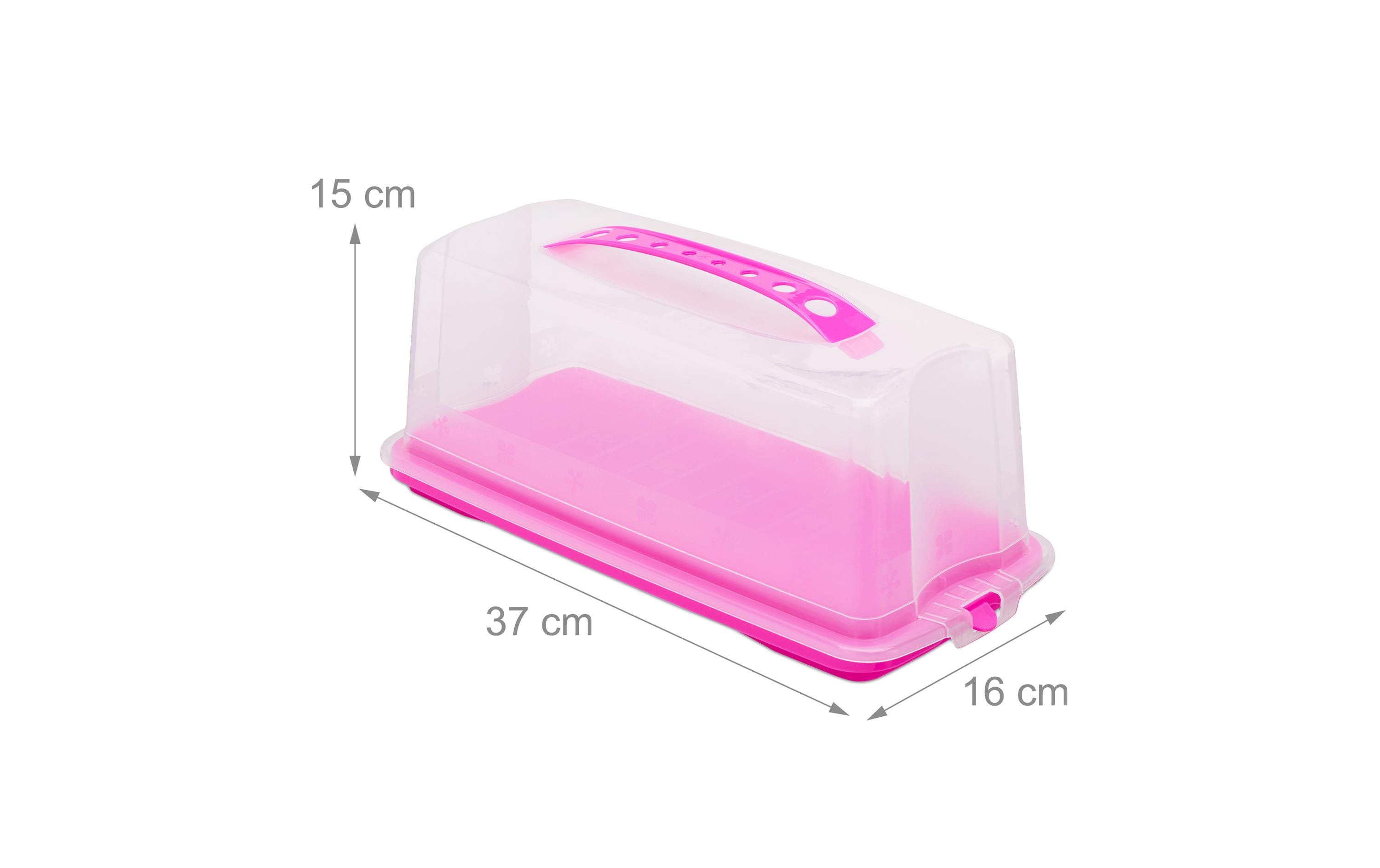 relaxdays Cakebutler Pink/Transparent