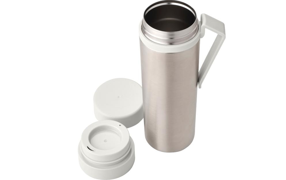 Brabantia Thermosflasche Make & Take 500 ml, Hellgrau/Silber