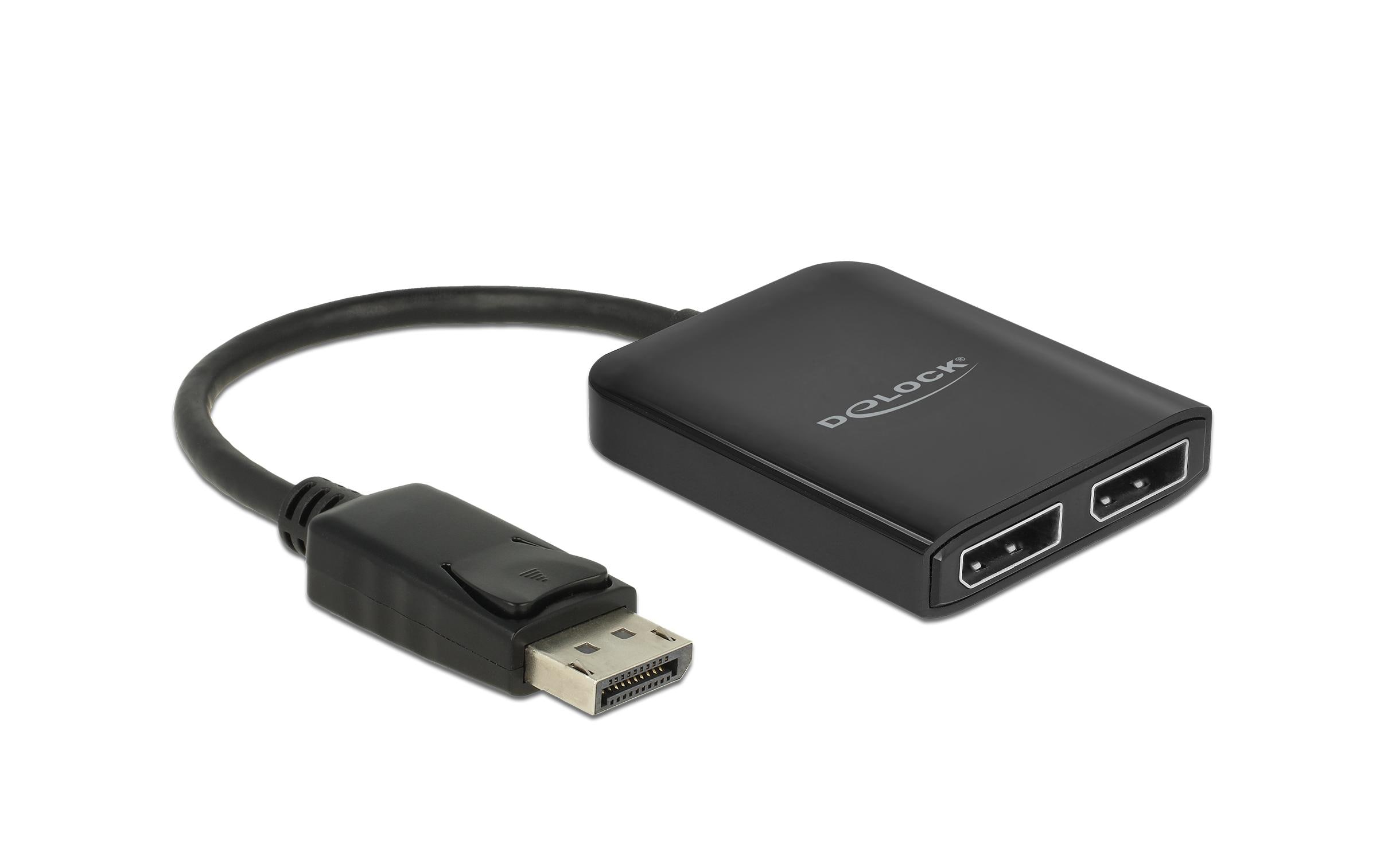 Delock 2-Port Signalsplitter DisplayPort, MST support