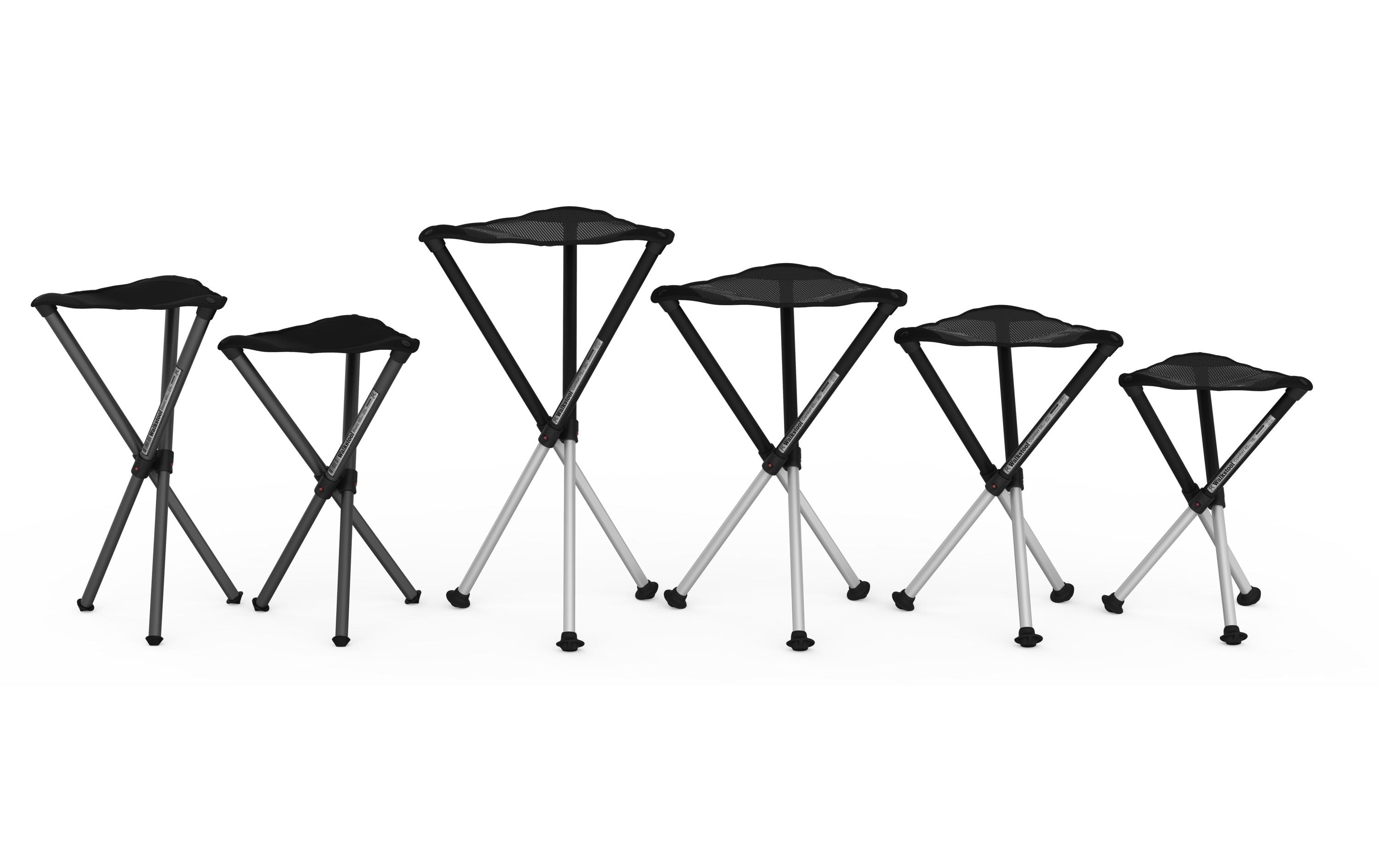 Walkstool Dreibeinhocker Basic 60 cm Grau/Schwarz