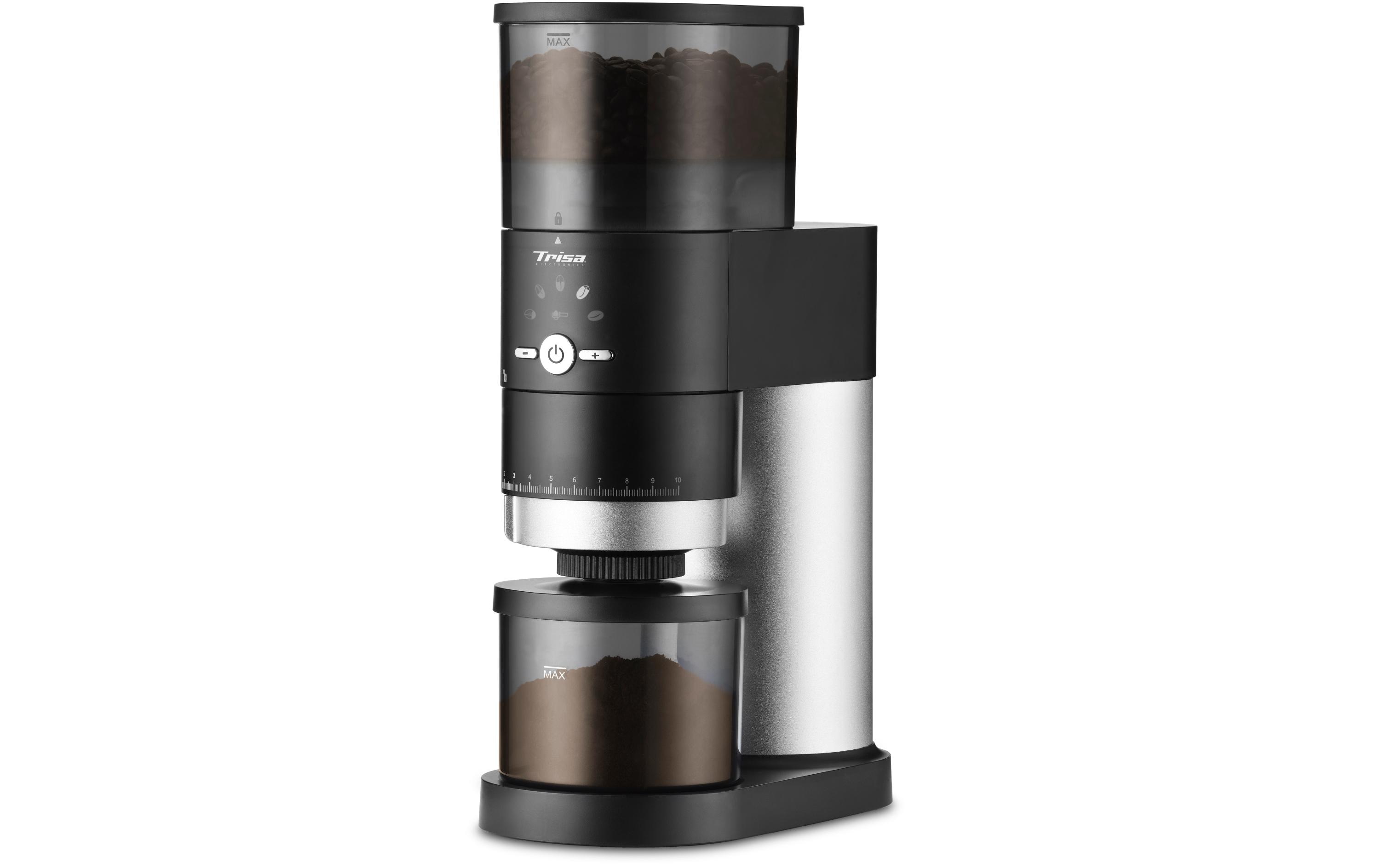 Trisa Kaffeemühle Perfect Coffee Grinder Schwarz/Silber