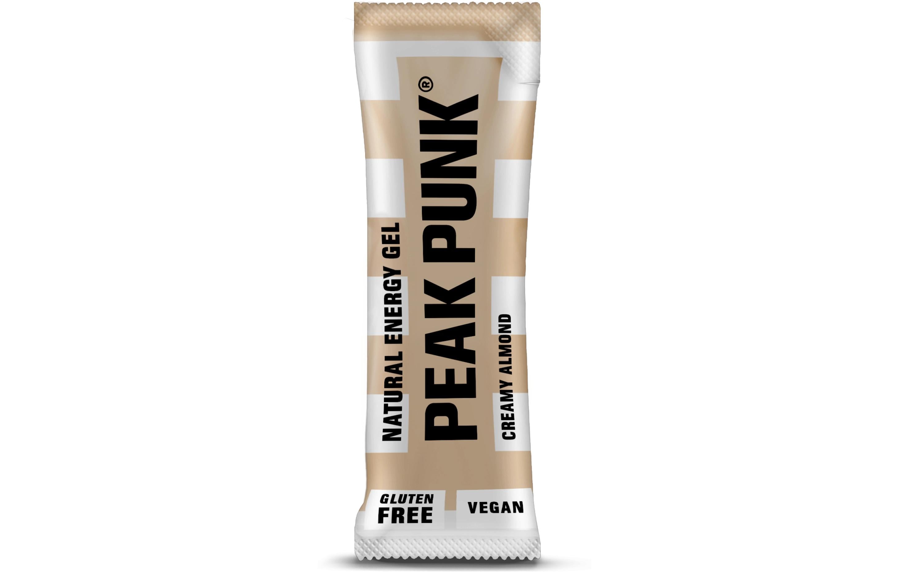 PEAK PUNK Natural Energy Gel Cremige Mandel, 12 x 25 g