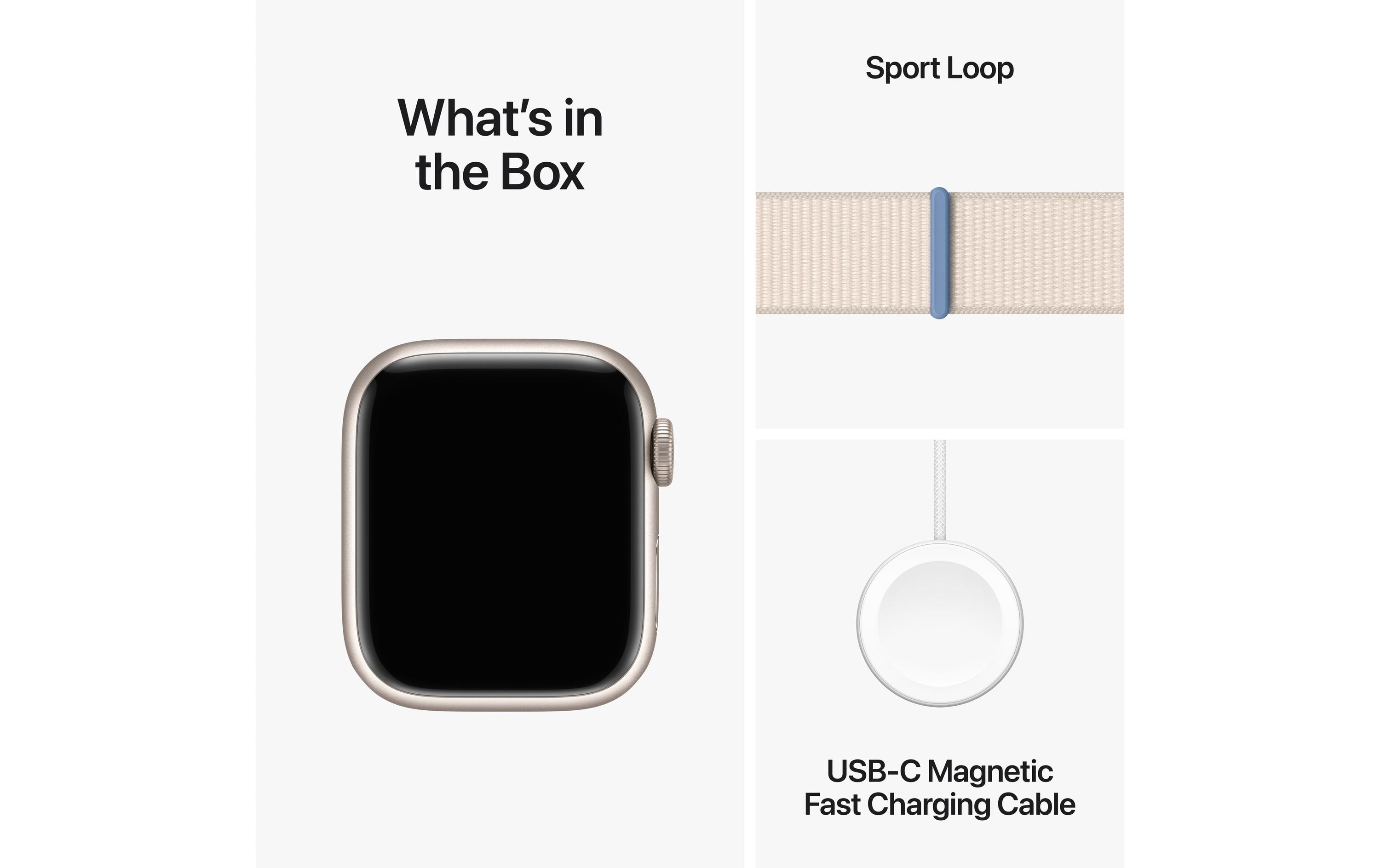 Apple Watch Series 9 41 mm LTE Alu Polarstern Loop