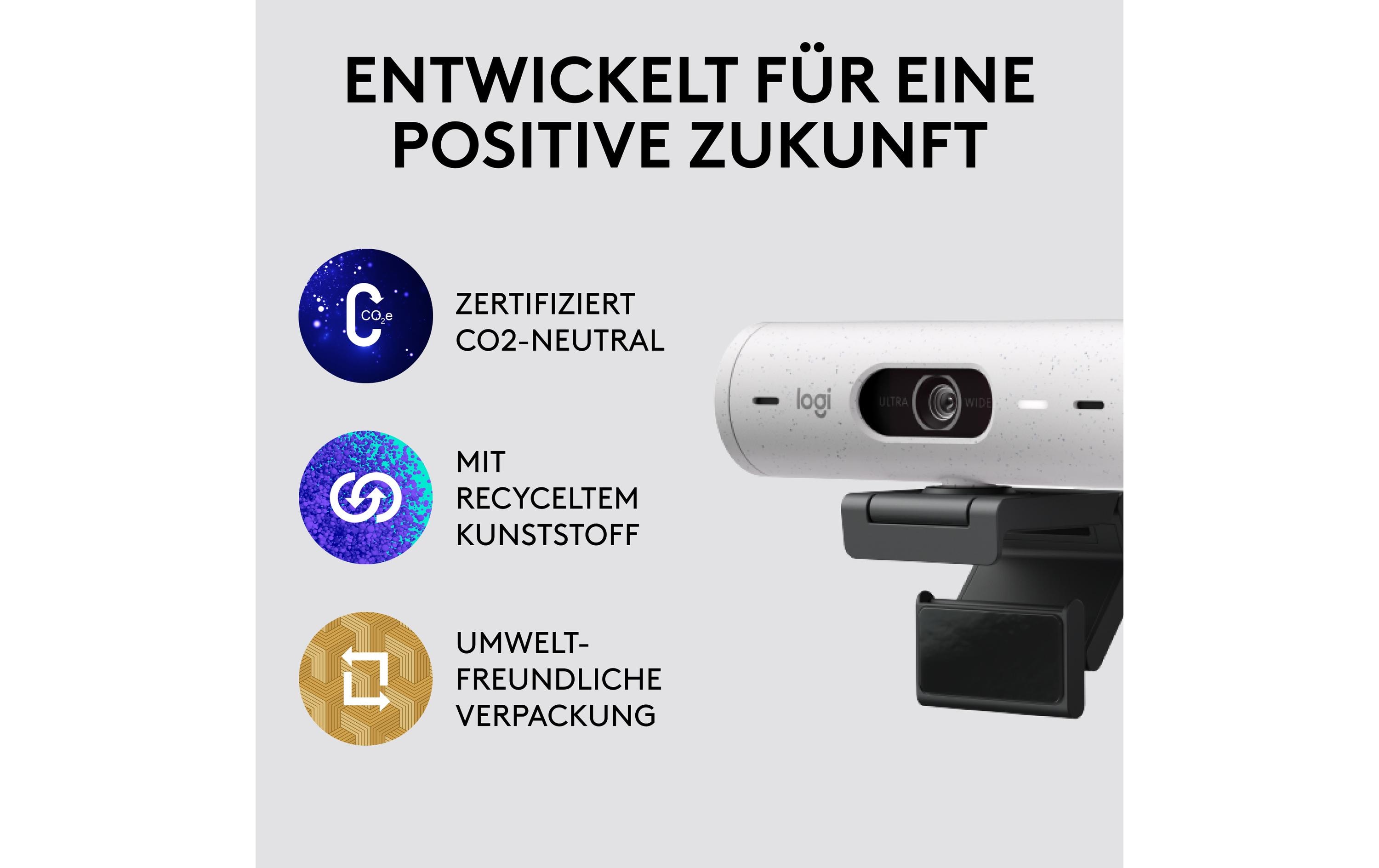 Logitech Webcam Brio 500 Weiss