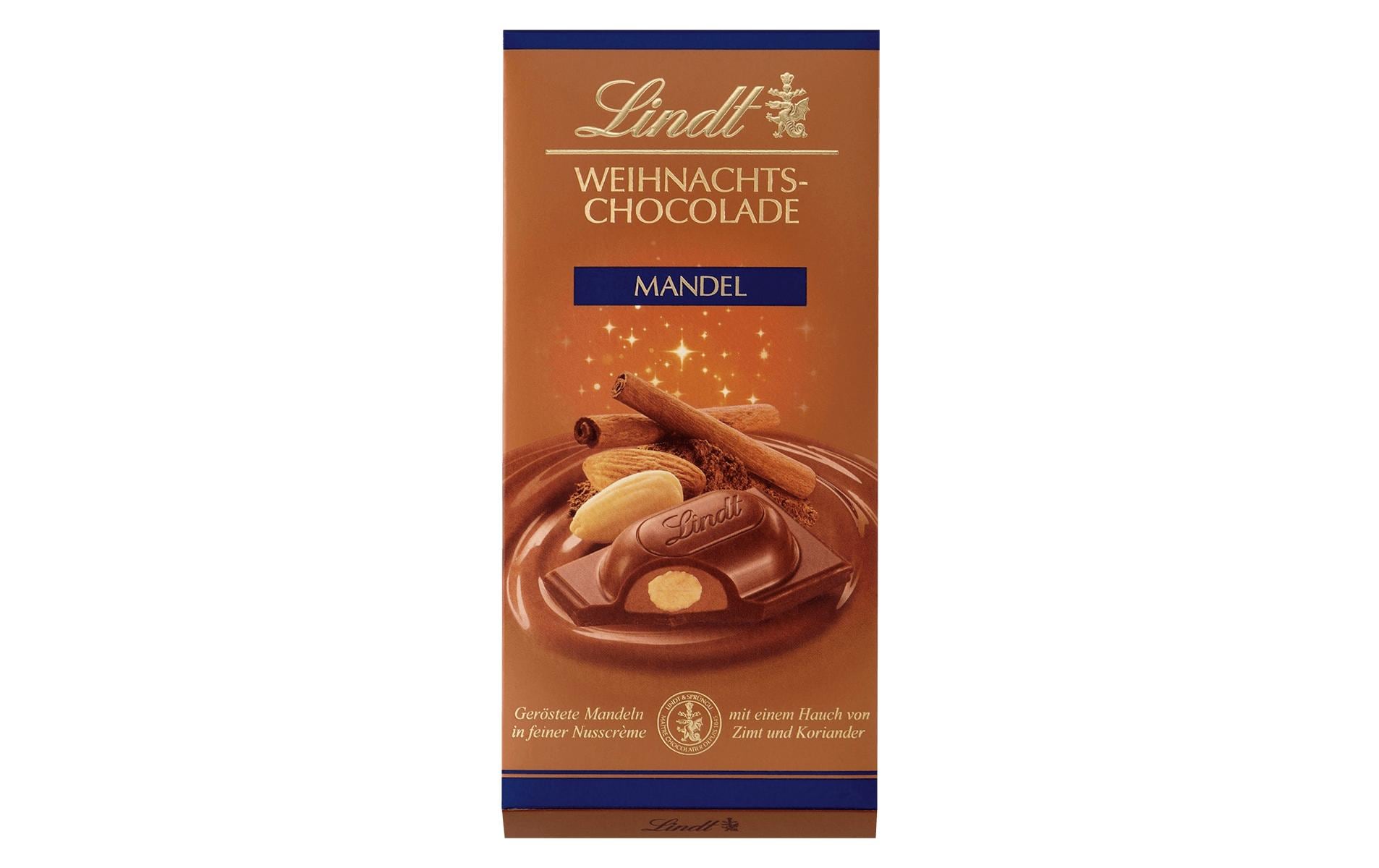 Lindt Tafelschokolade Kupferwelt Mandel 100 g