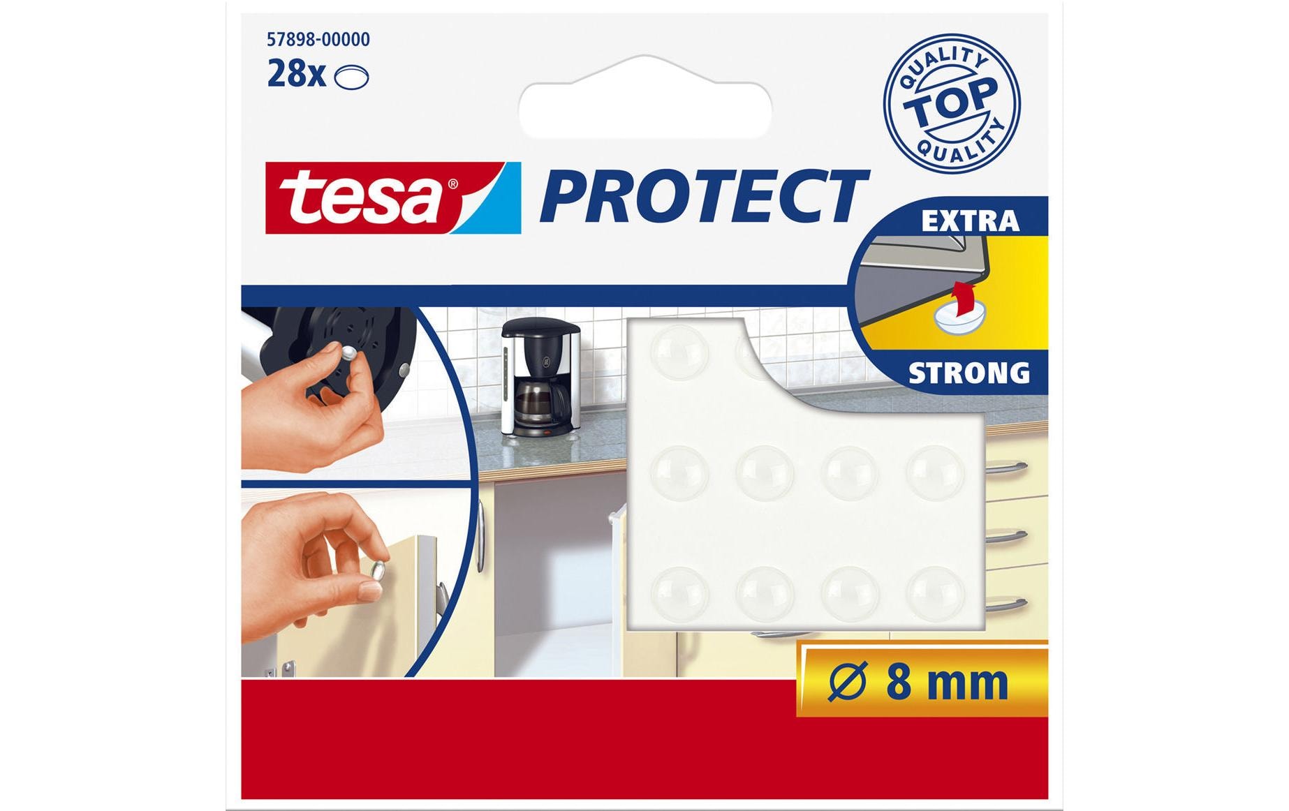 tesa Rutsch- und Lärmstopper Protect 8 mm, 28 Stück