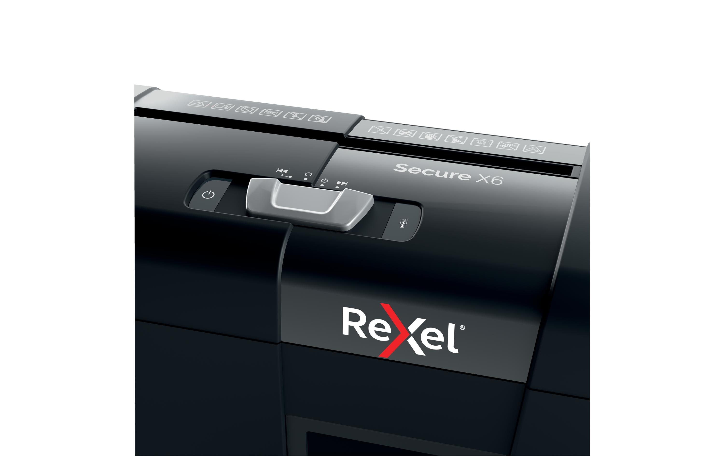 Rexel Aktenvernichter Secure X6 P-4, 6 Seiten