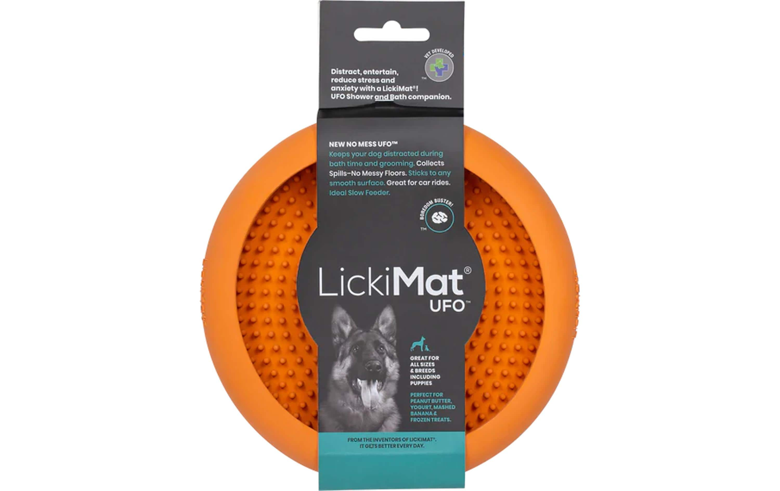 LickiMat Futtermatte Dog UFO, ø 18 cm, Orange