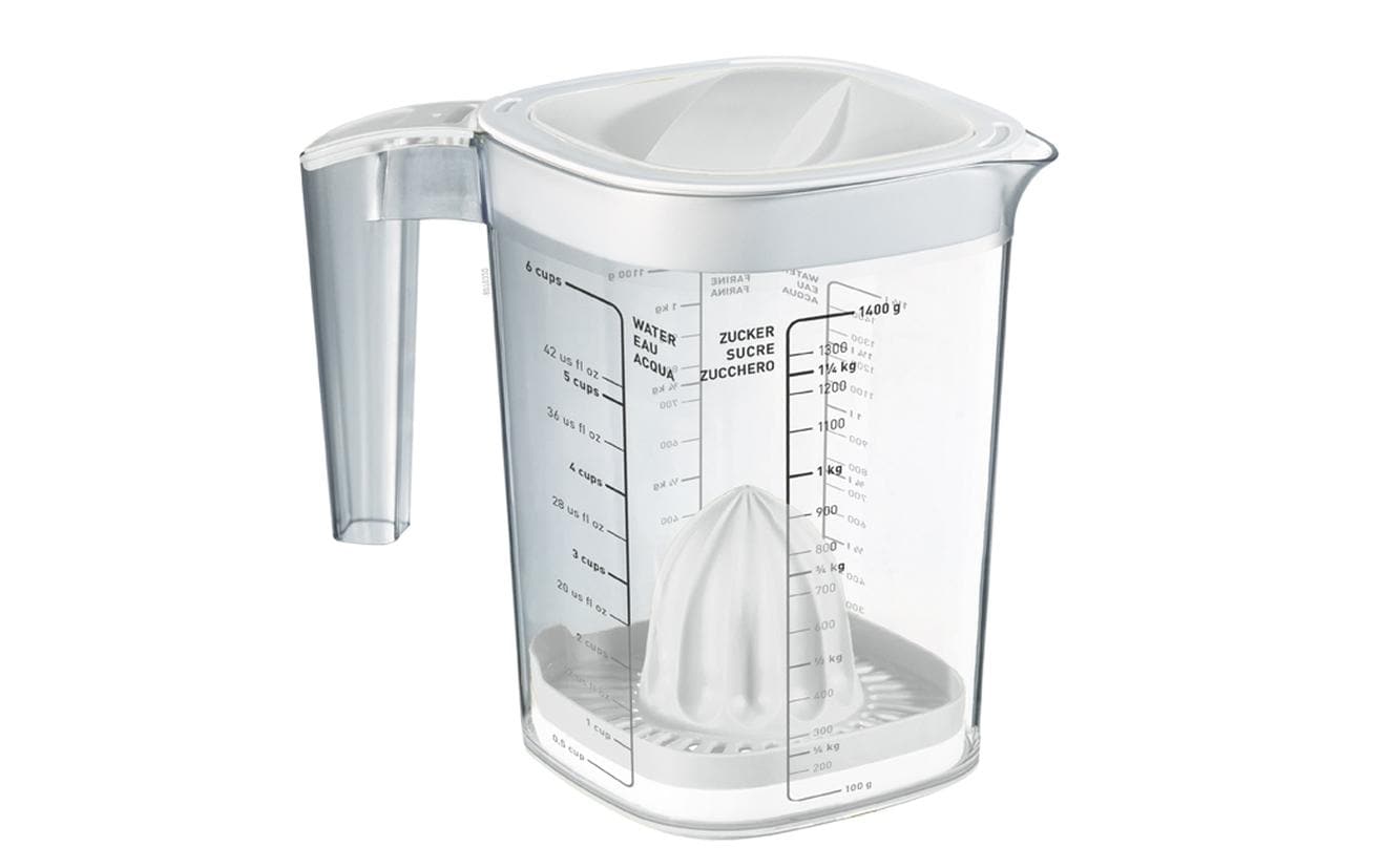 Rotho Messbecher Loft 15 dl, Transparent/Weiss