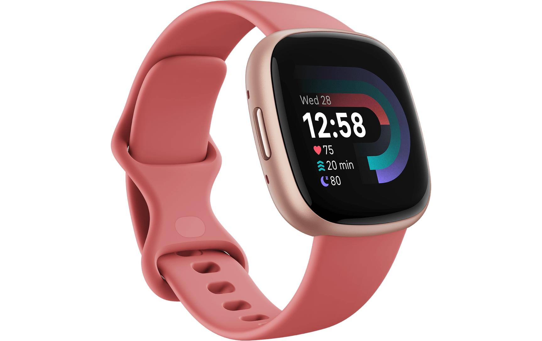 Fitbit GPS-Sportuhr Versa 4 Smartwatch Pink/Rosa