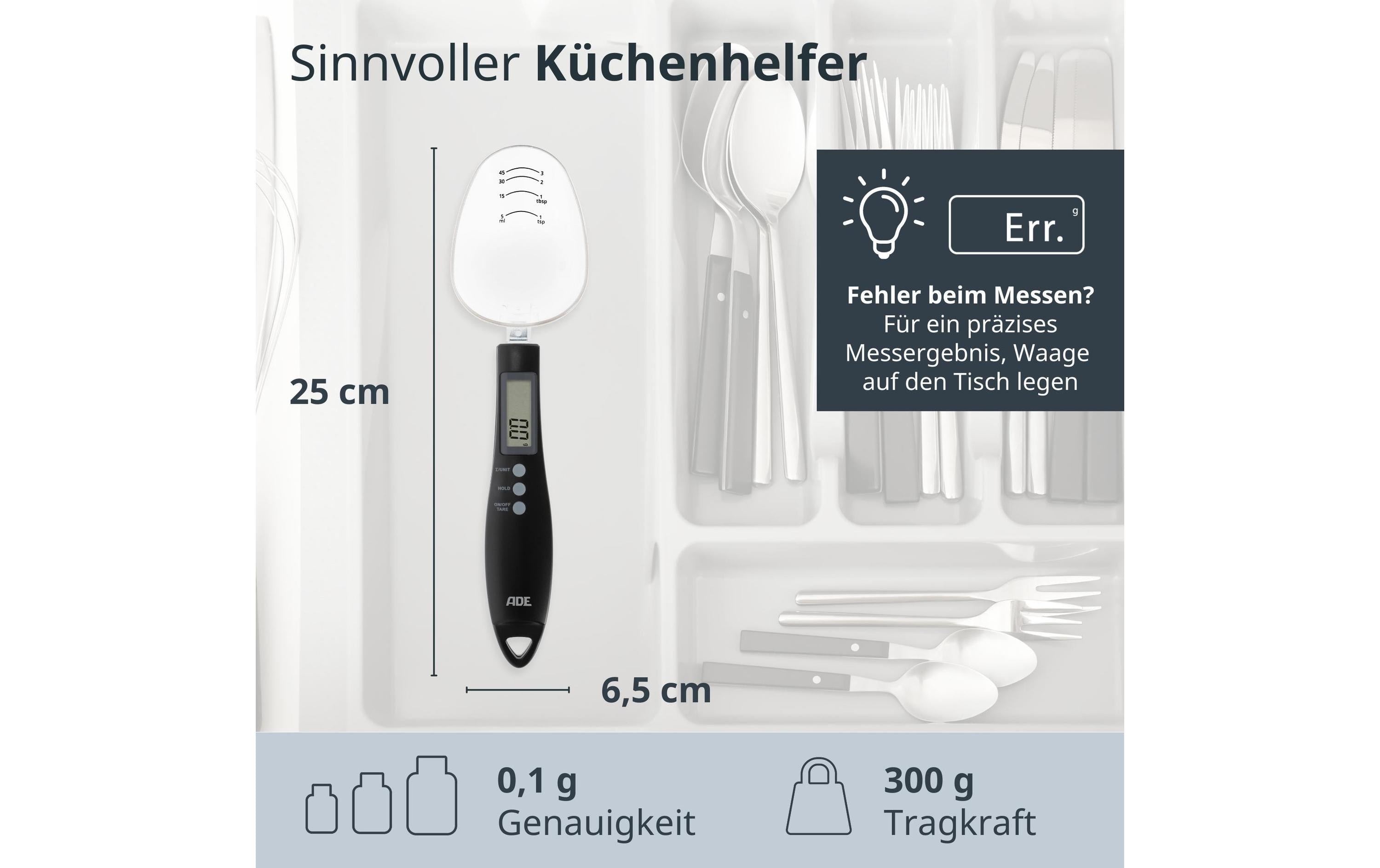 ADE Löffelwaage Eni Schwarz