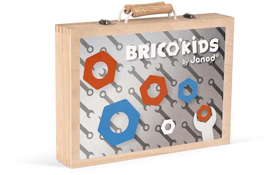 Janod Handwerker Brico'Kids Werkzeugkoffer Holz