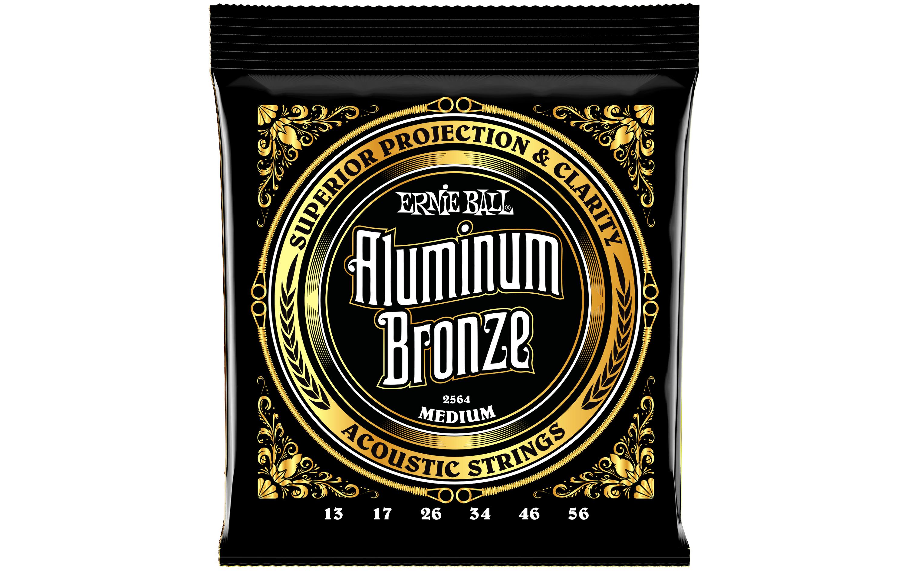 Ernie Ball Gitarrensaiten 2564 Aluminum Bronze – Medium 13-56