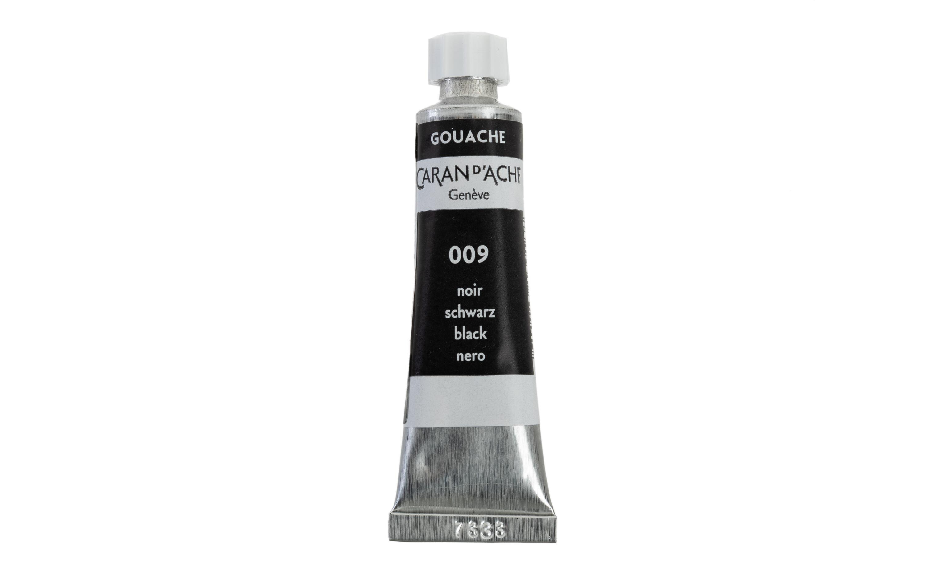 Caran d'Ache Wasserfarbe Gouache 10 ml, Schwarz