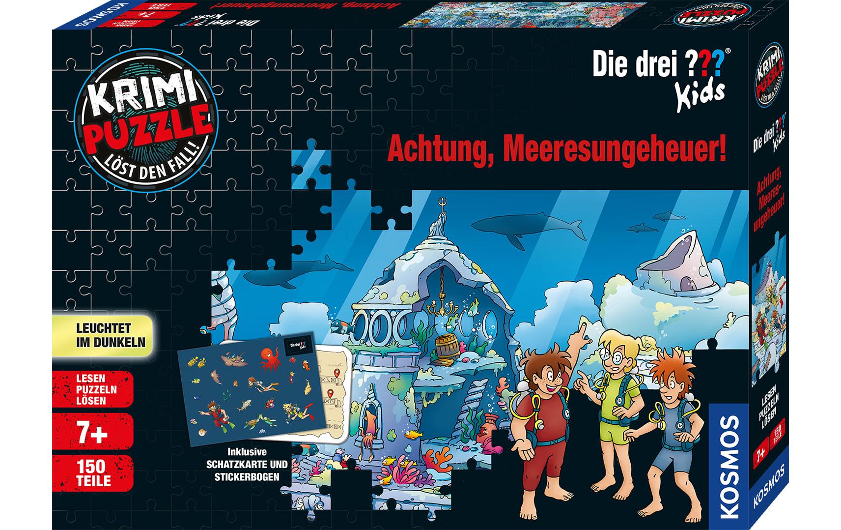 Kosmos Puzzle Die drei ??? Kids – Achtung, Meeresungeheuer!