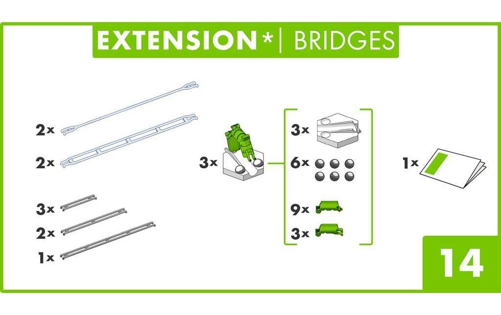 Ravensburger Kugelbahn Zubehör GraviTrax Extension Bridges