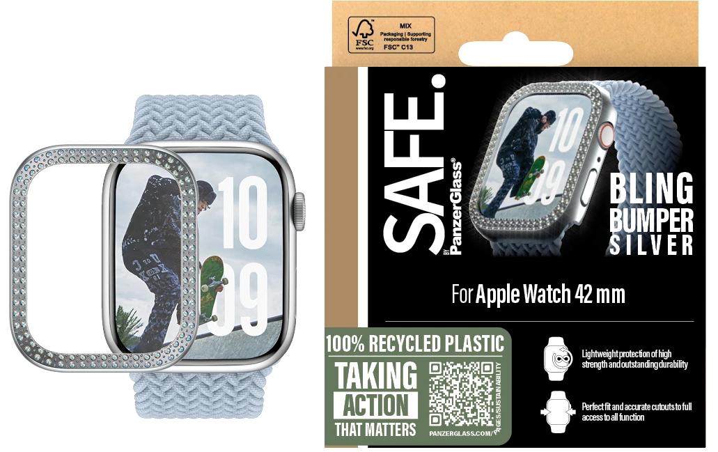 SAFE. Displayschutz Bling Bumper Silver 42 mm