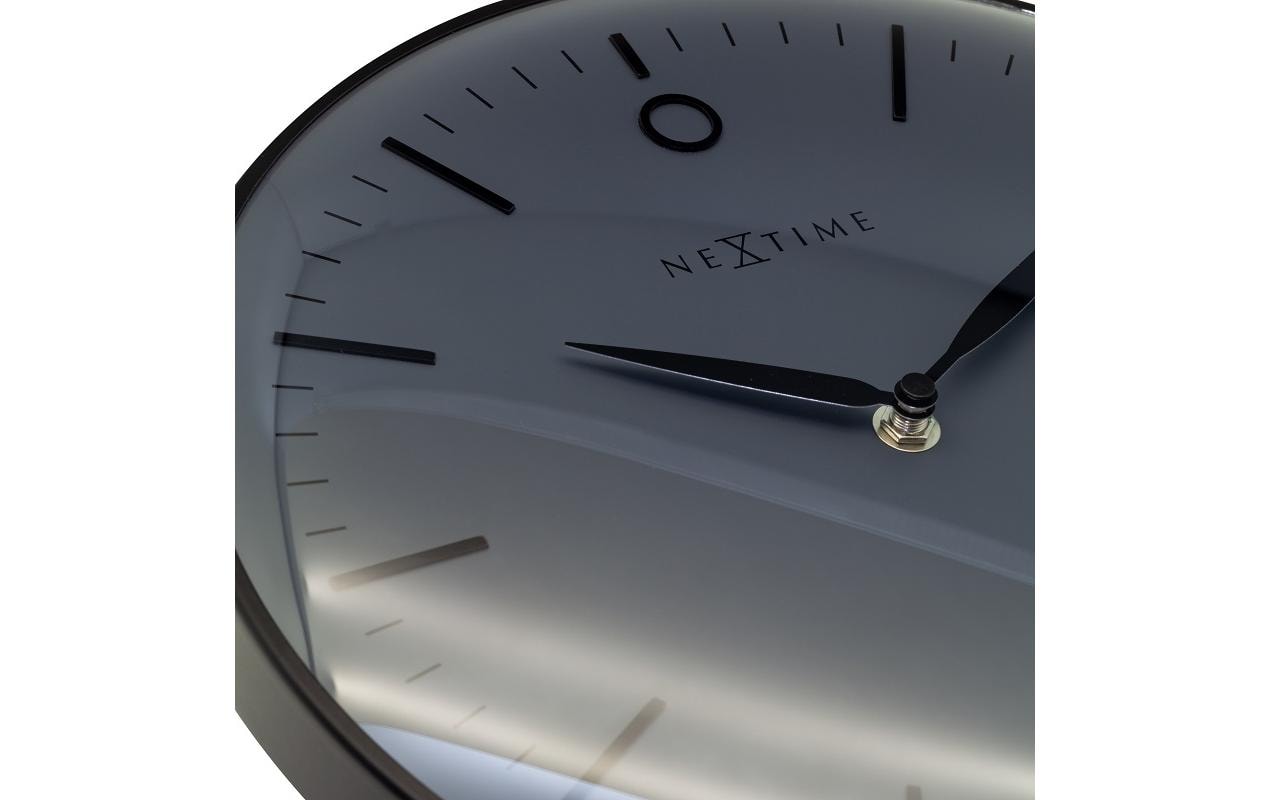 NeXtime Wanduhr Small Glamour 30 Ø, Schwarz/Weiss