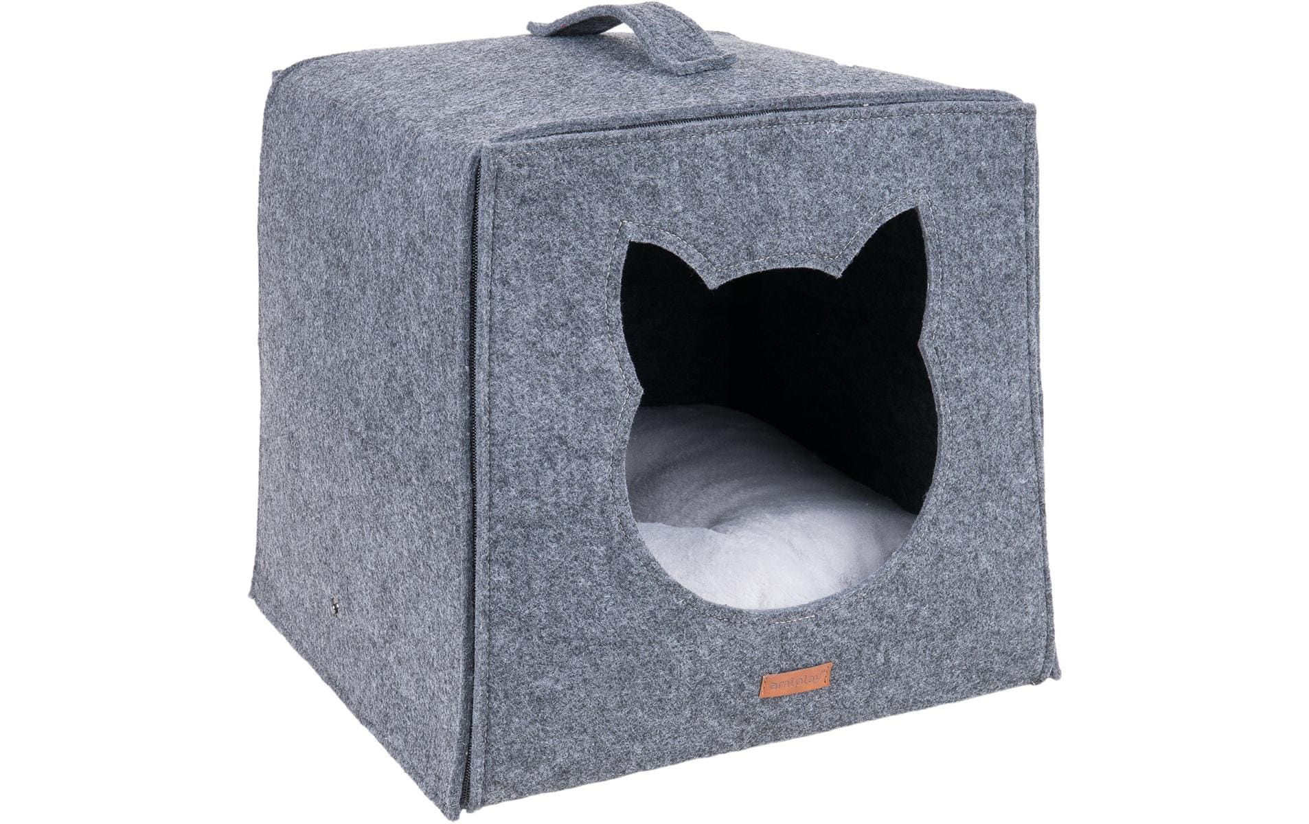 amiplay Katzenkorb Cube Hygge, Grau