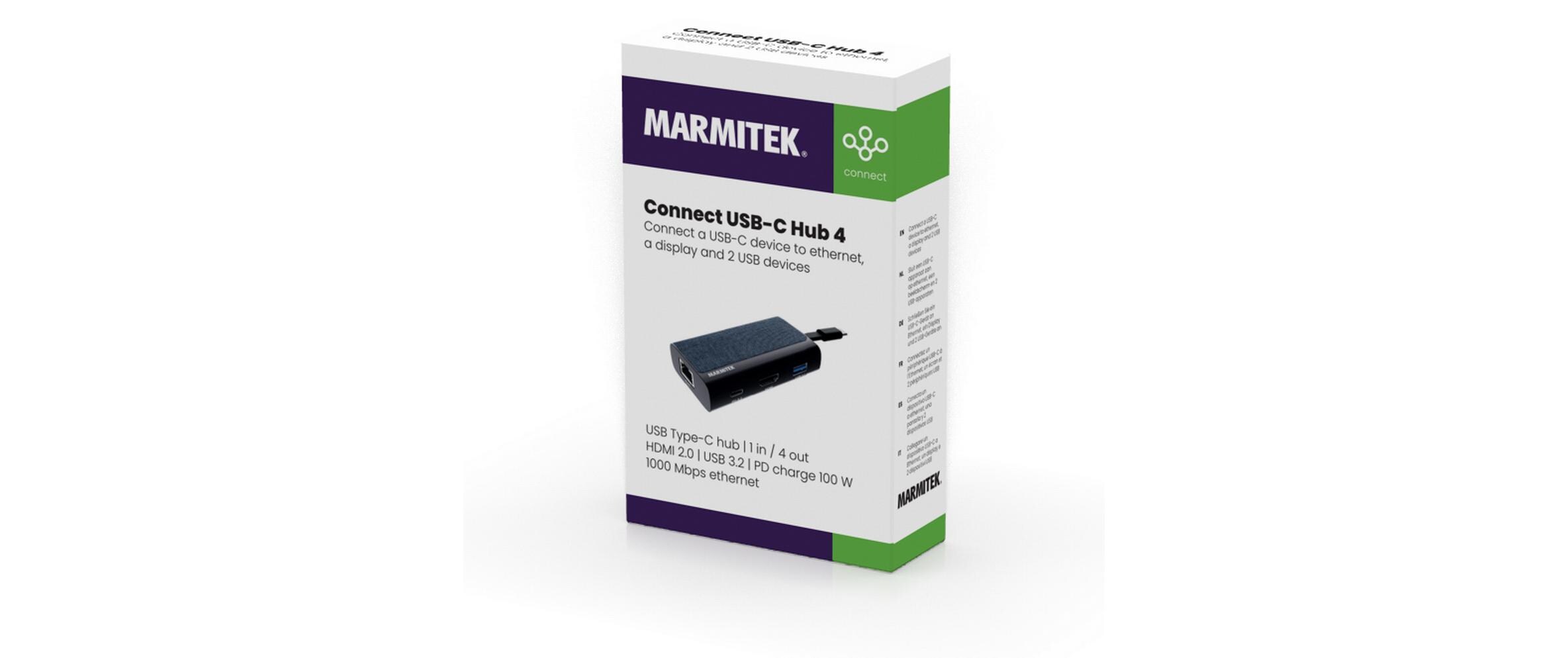 Marmitek USB-Hub Connect USB-C Hub 4