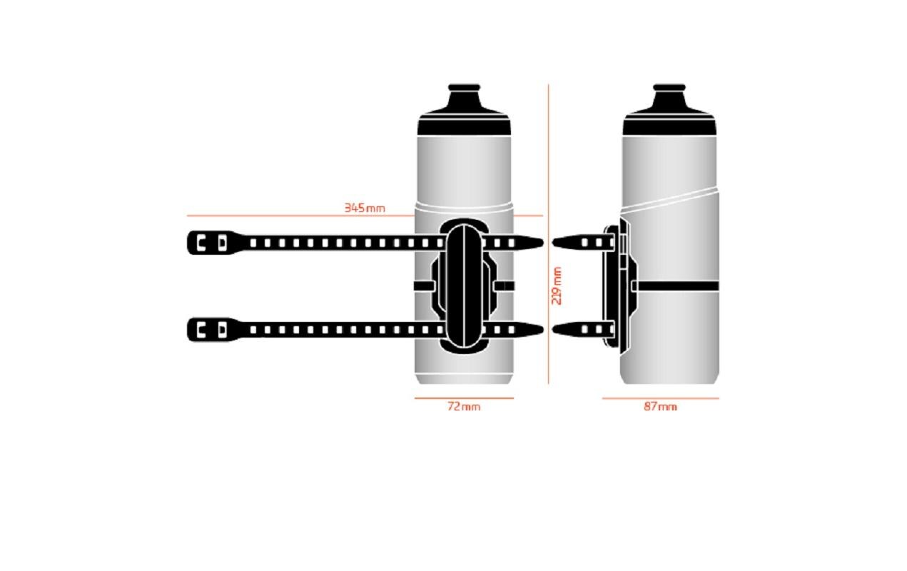 FIDLOCK Bidon Twist 0.6 l, Grau Universal-Halterung