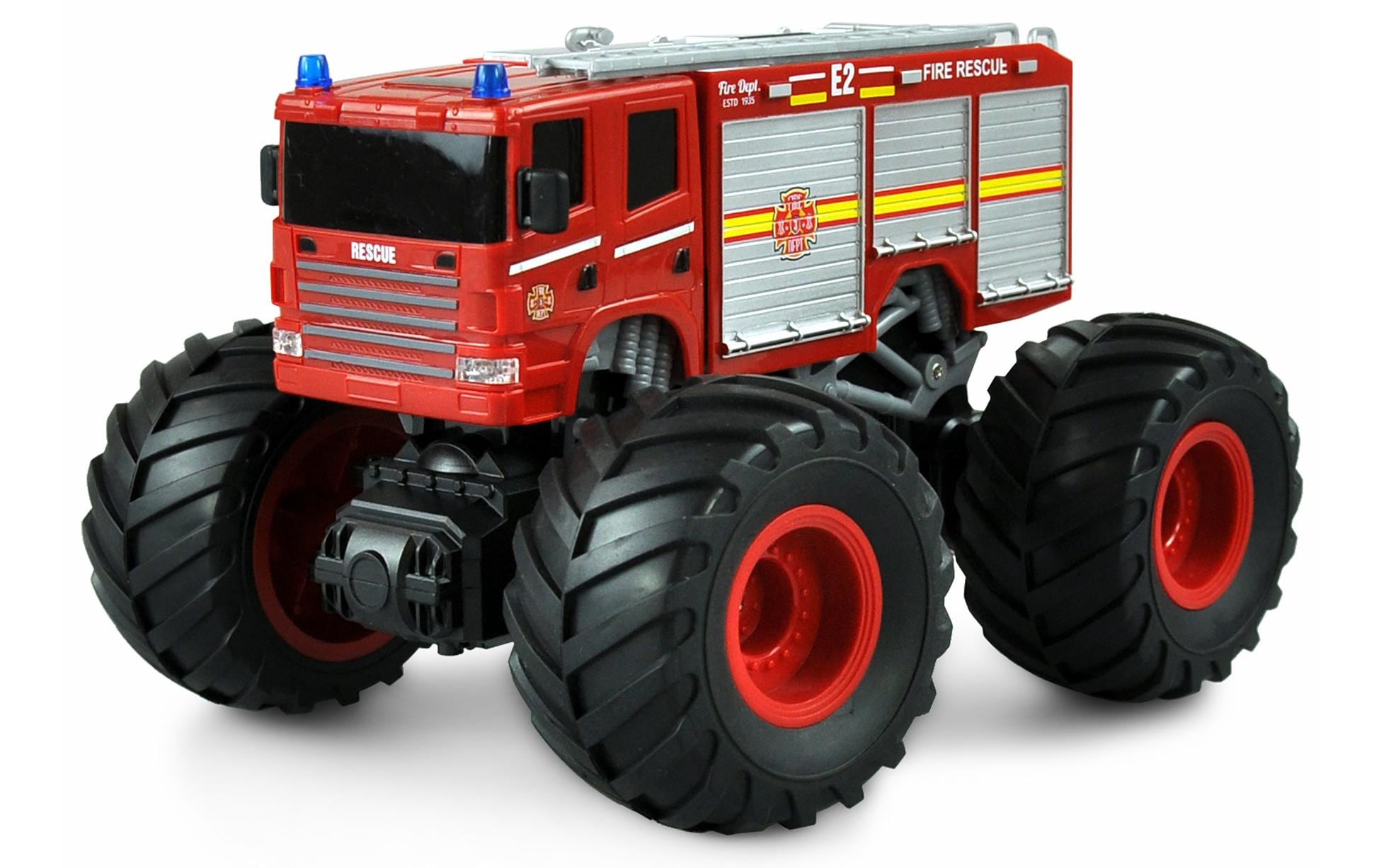 Amewi Monster Truck Feuerwehr Rot, 1:18, RTR