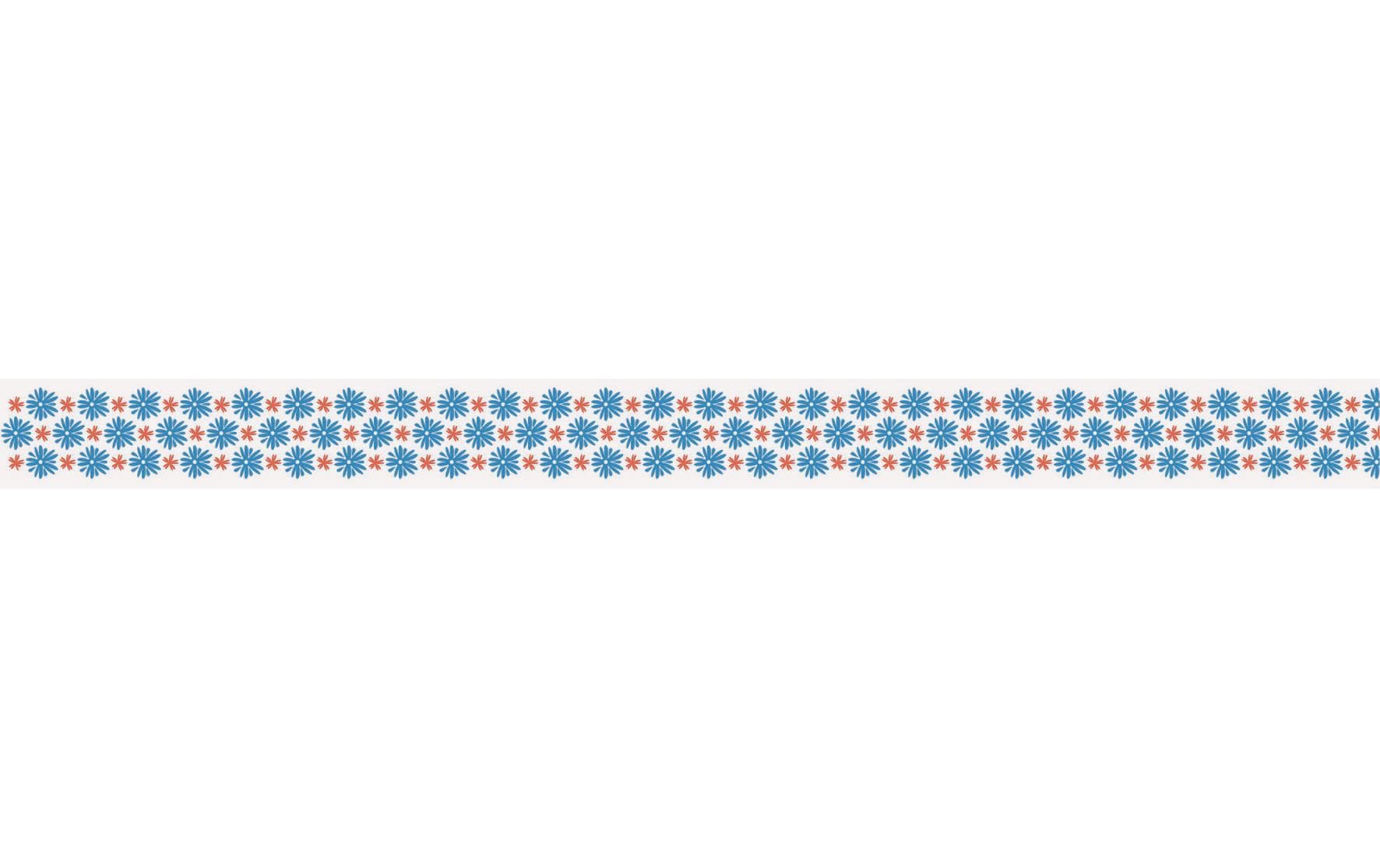 Heyda Washi Tape Blumen mini Blau