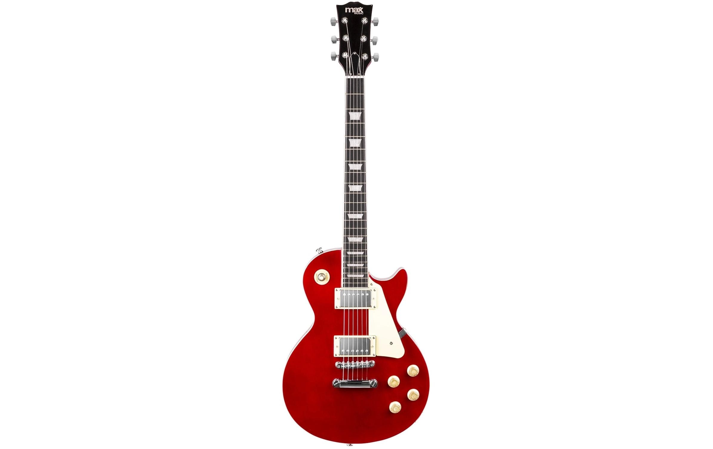 MAX E-Gitarre GigKit LP Style Rot