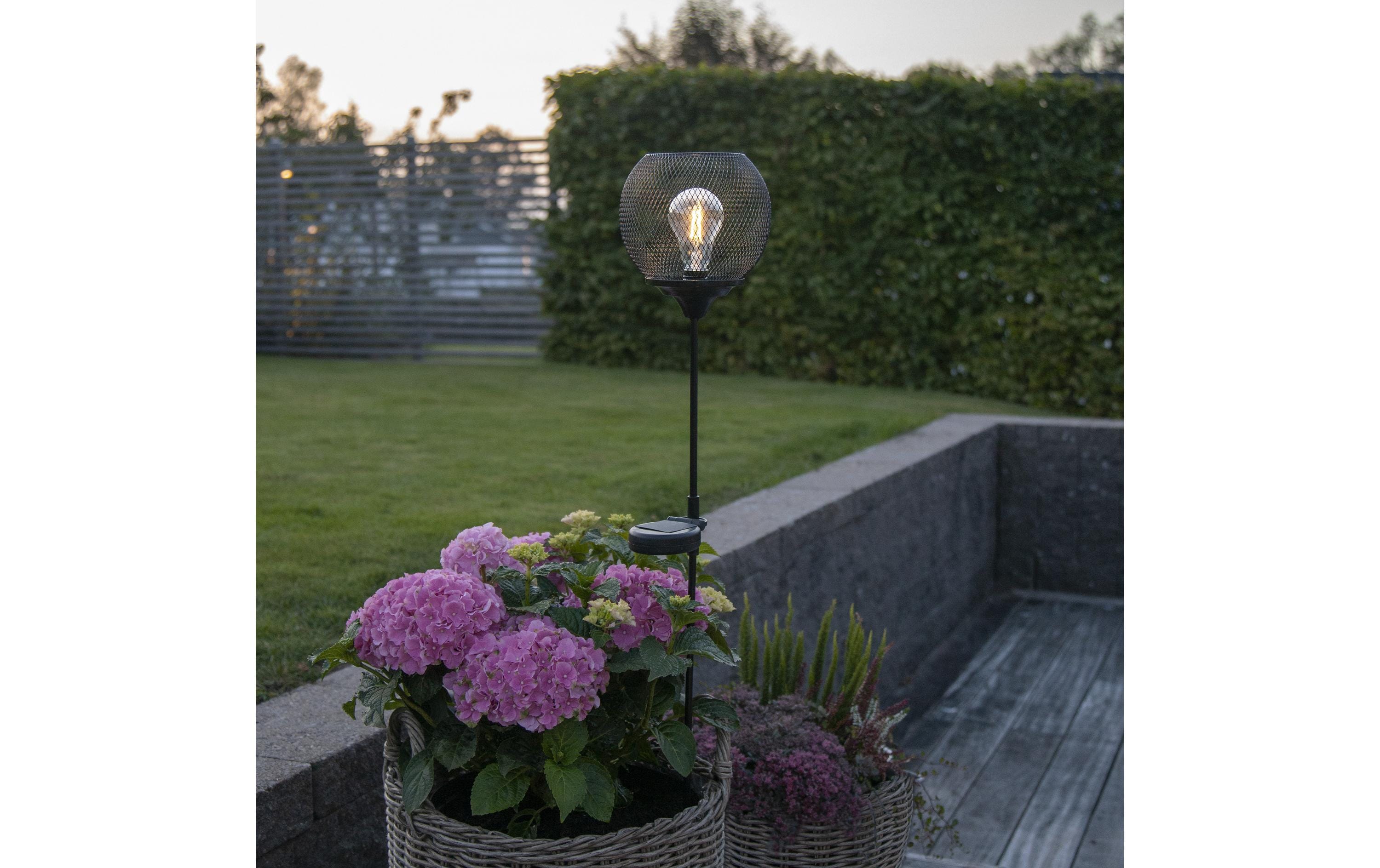 Star Trading Gartenlicht Solardekoration Sunlight-Path, Schwarz