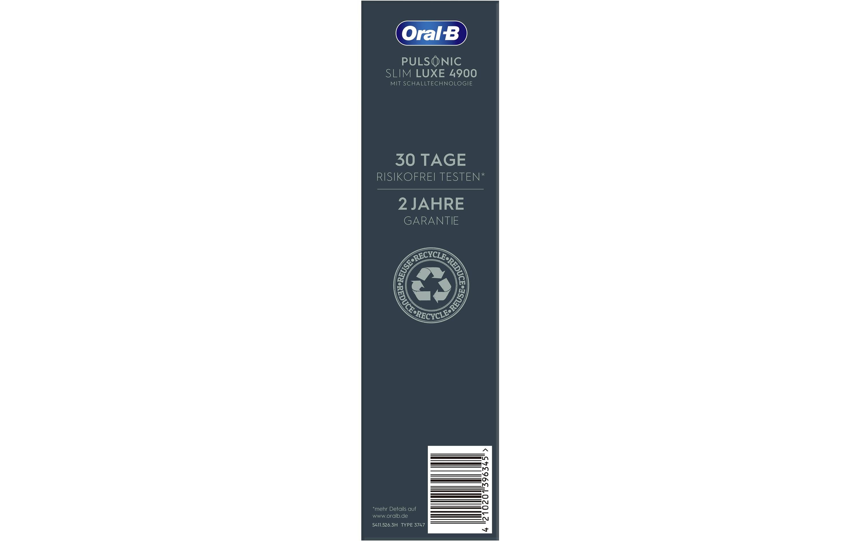 Oral-B Schallzahnbürste Pulsonic Slim Luxe 4900 Schwarz/Rosegold