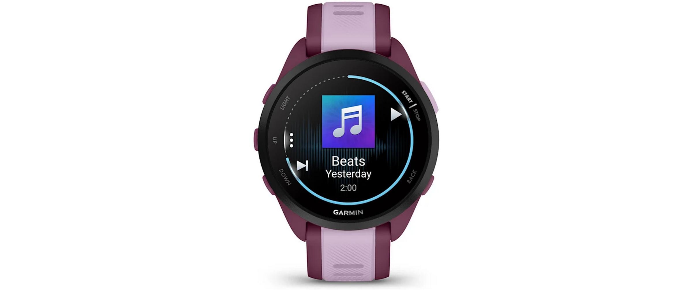 GARMIN Sportuhr Forerunner 165 Music Rosa