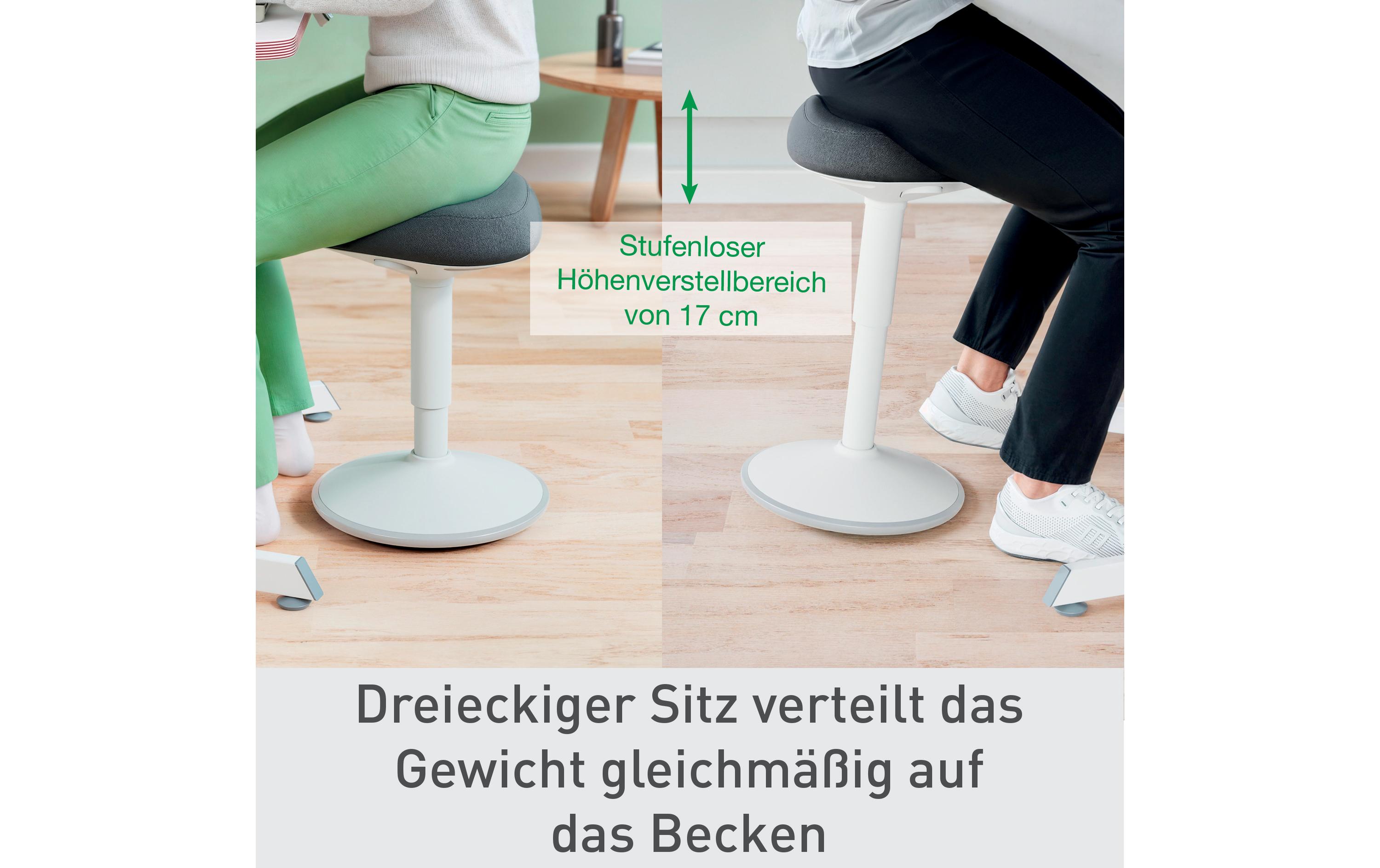 Leitz Ergo Active Sitzhocker Hellgrau