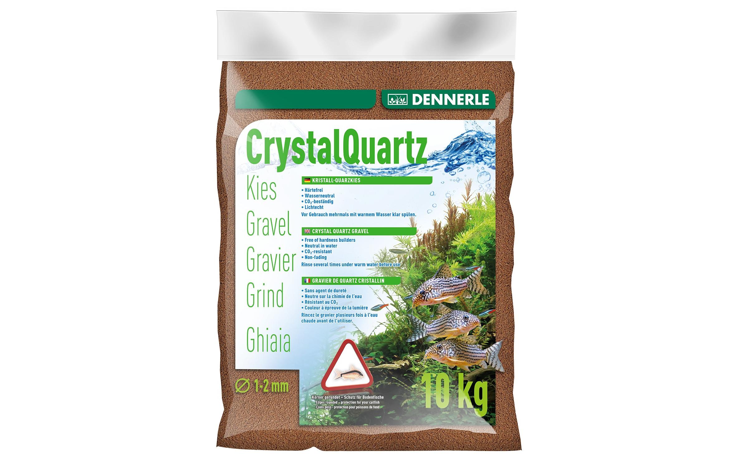 Dennerle Bodengrund Kristall-Quarzkies Rehbraun, 10 kg