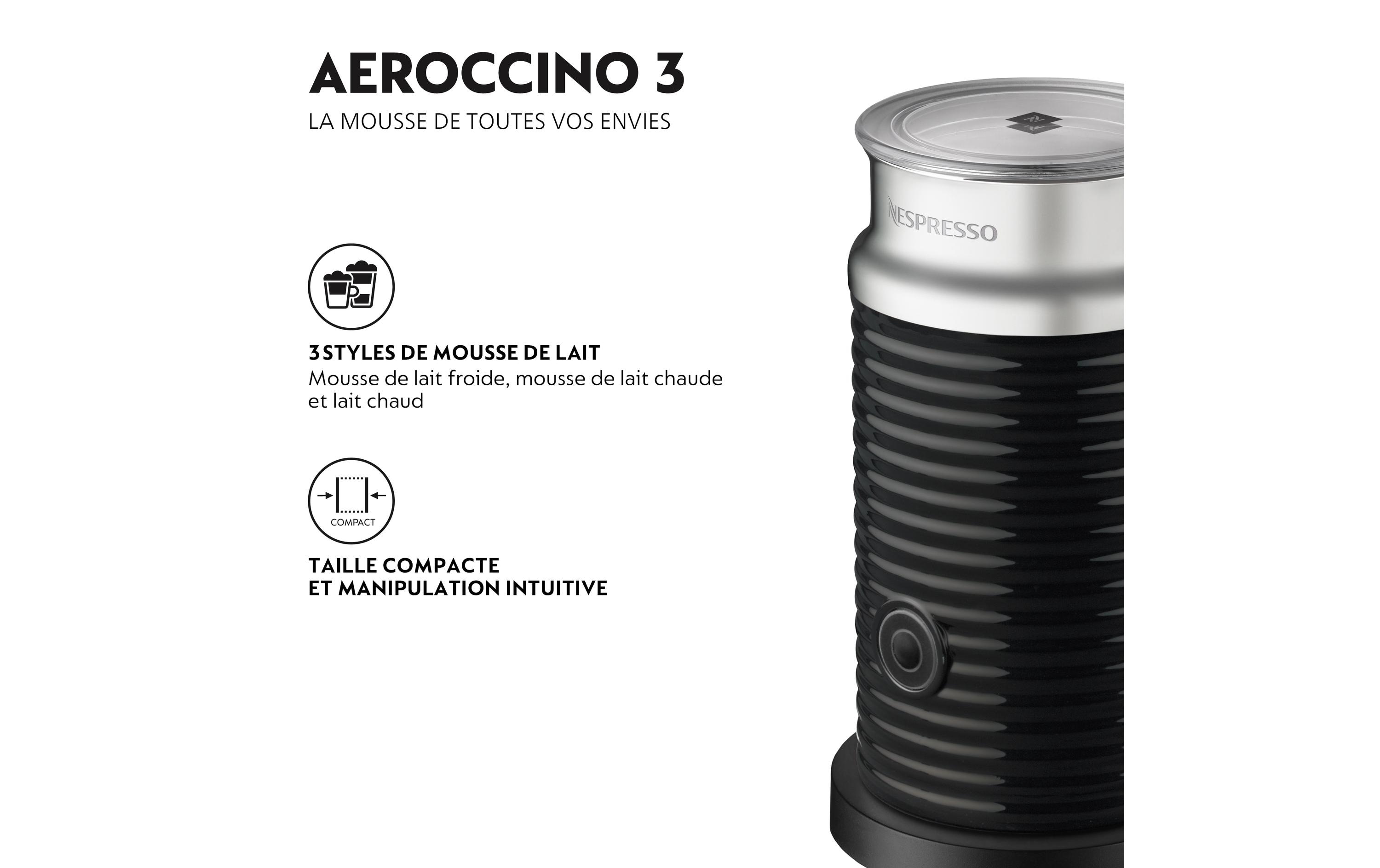 Nestlé Nespresso Milchschäumer Aeroccino 3 Schwarz