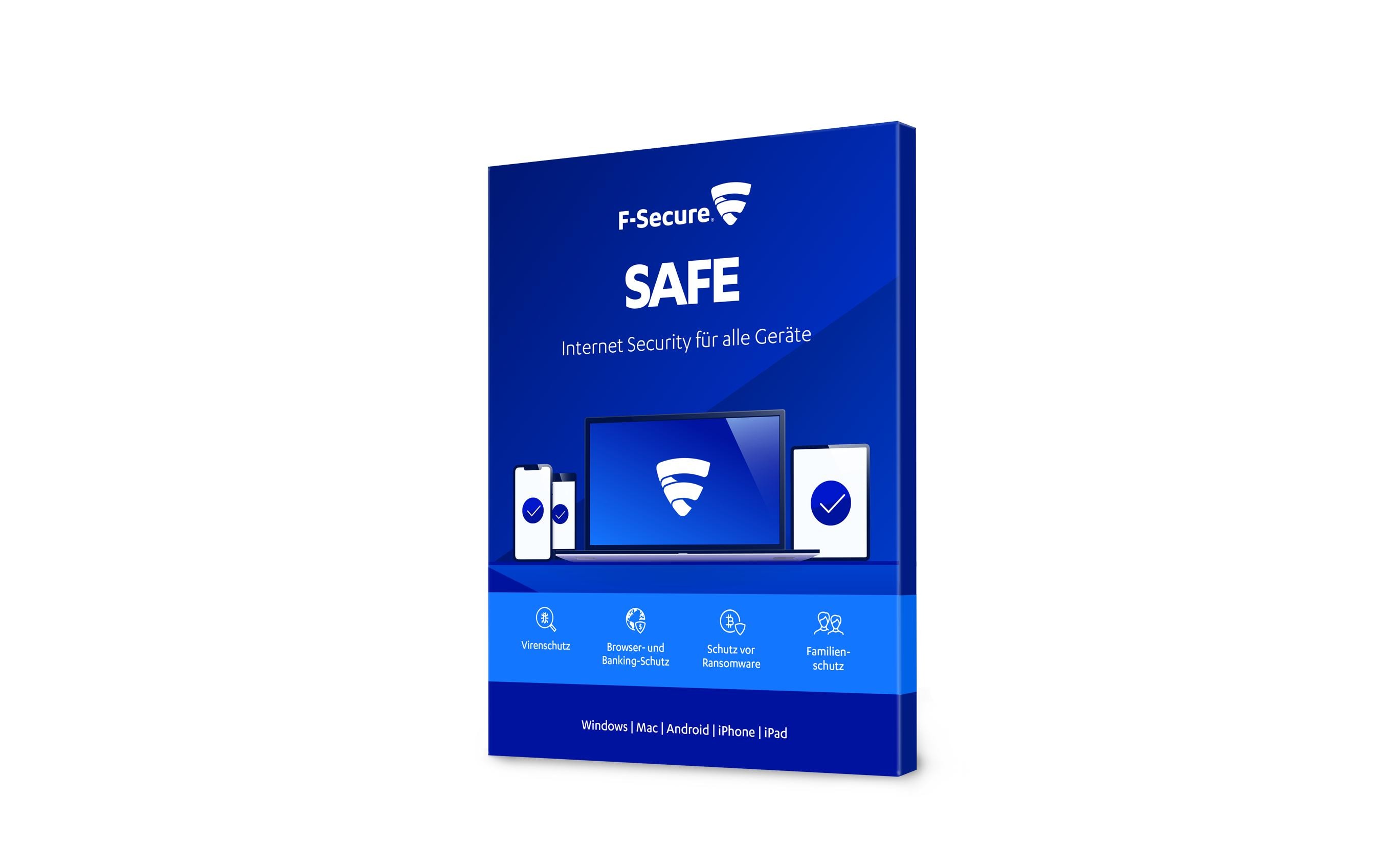 F-Secure SAFE + M365 Family Bundle Box, 5 Geräte/6 User, 1 Jahr