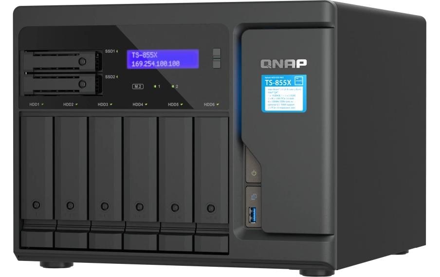 QNAP NAS TS-855X-8G 6+2-bay