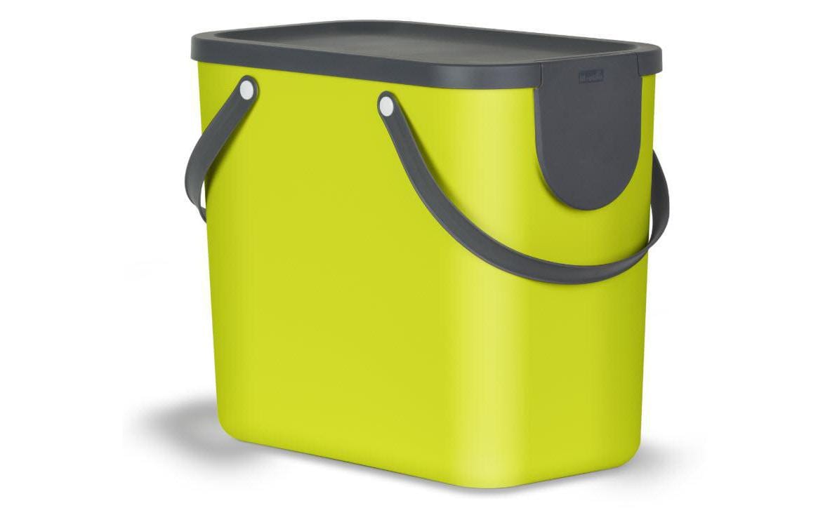 Rotho Recyclingbehälter Albula 25 l, Lime Grün