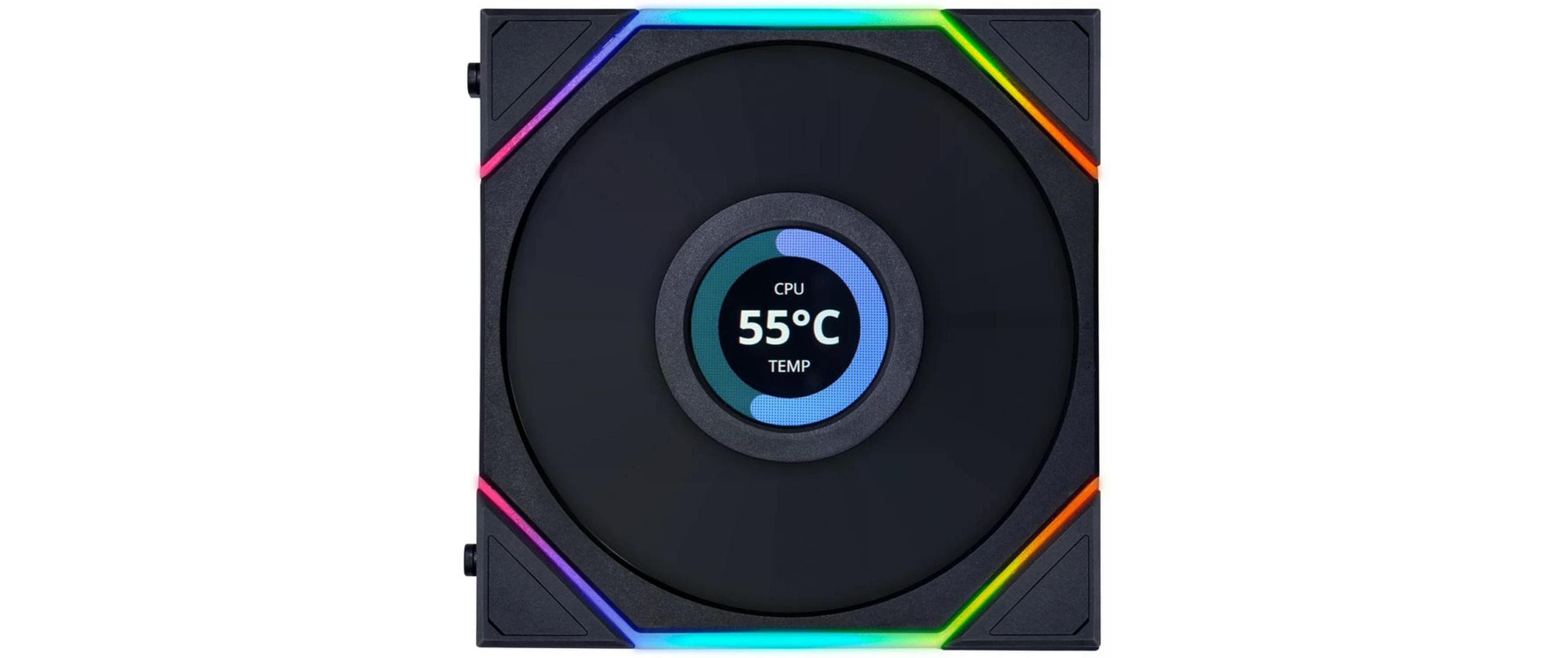 Lian Li PC-Lüfter Uni Fan TL LCD Reverse Blade - 140 mm Schwarz