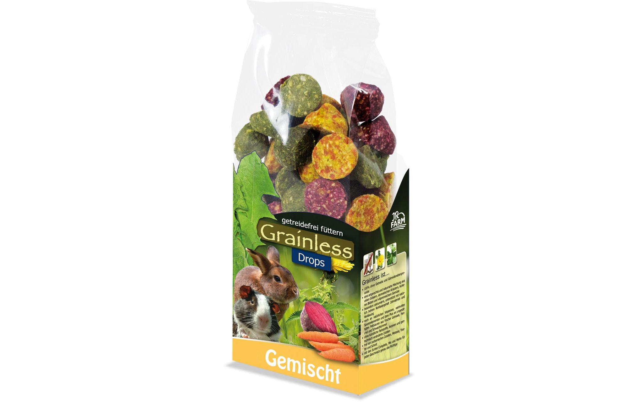 JR Farm Snack Drops gemischt Grainless, 140 g