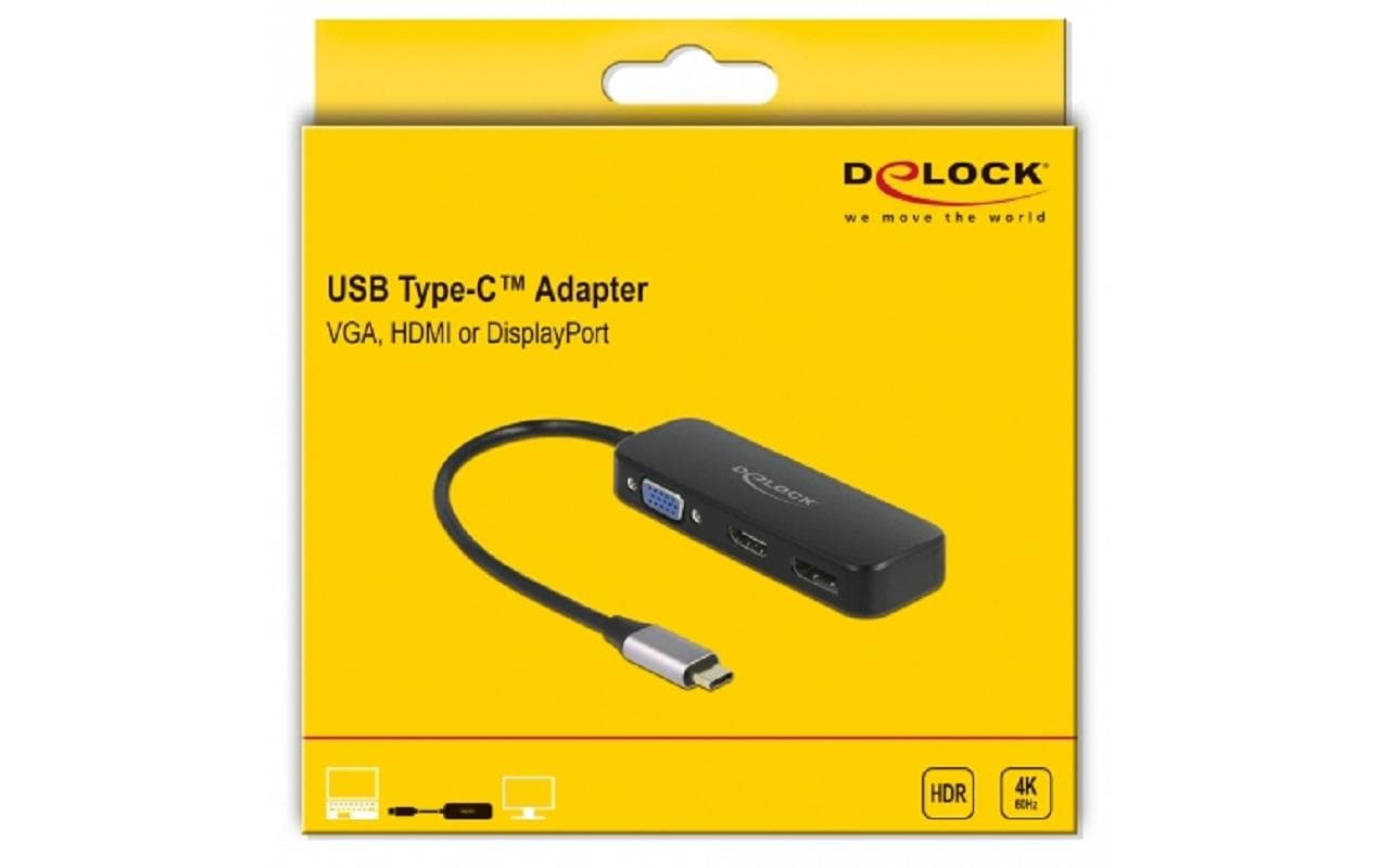 Delock Multiadapter 64156 USB-C – DP/HDMI/VGA