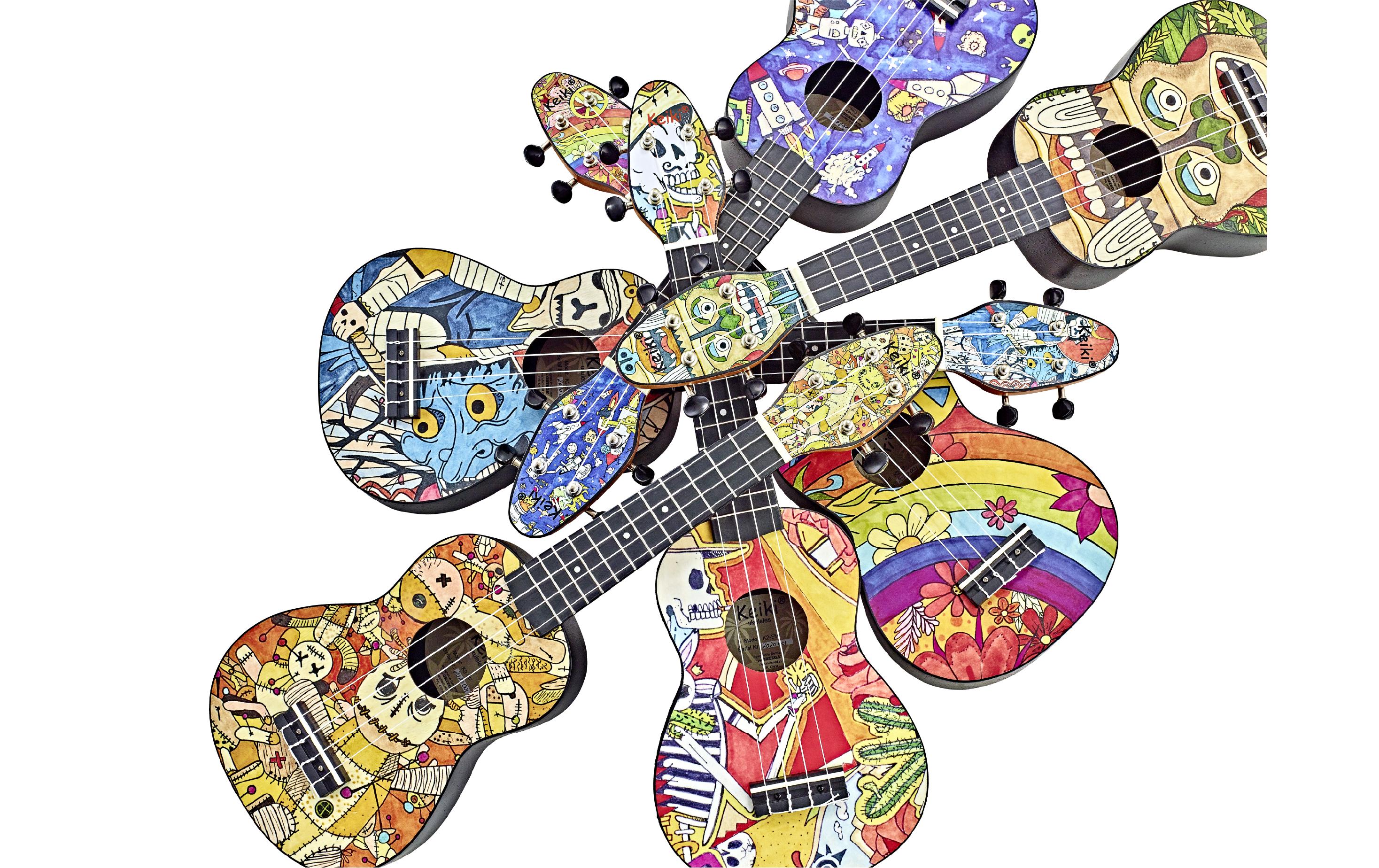 Ortega Guitars Ukulele Keiki Package K2-SP – Spaceman