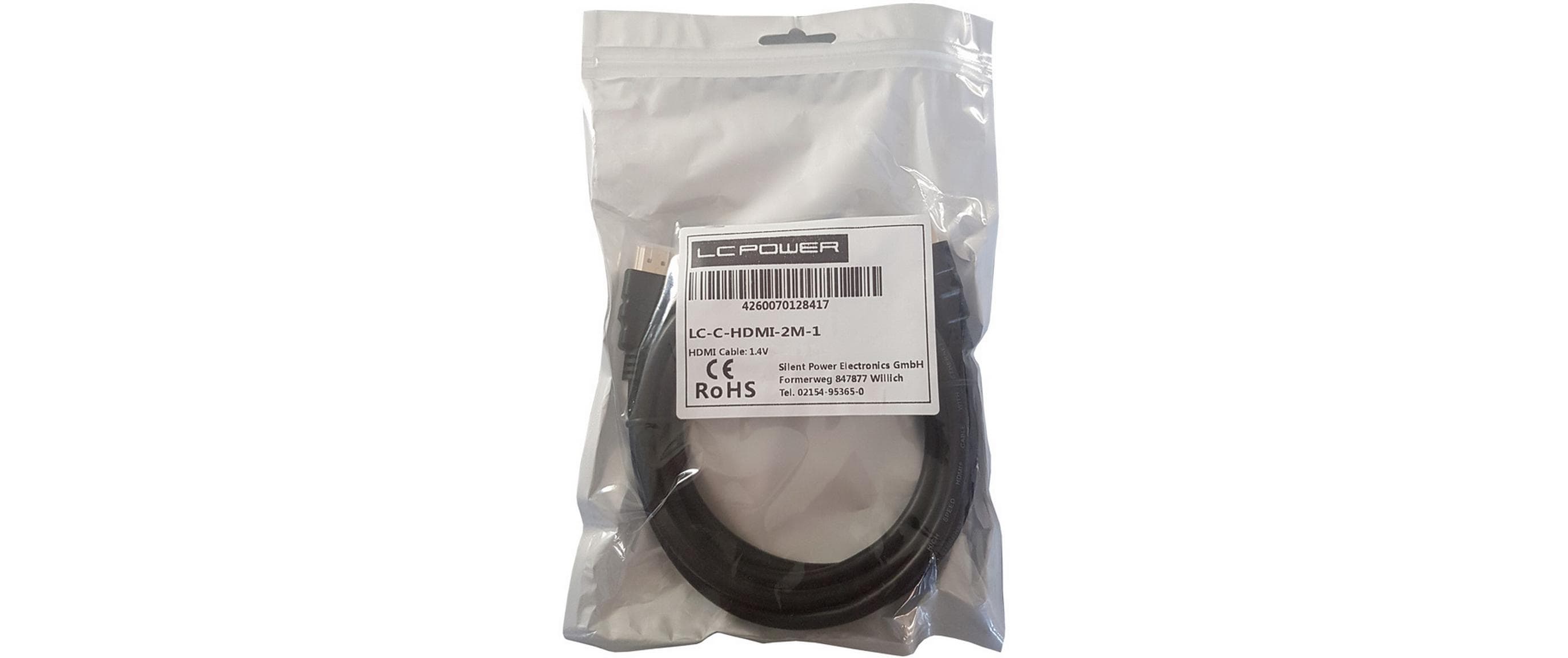 LC-Power Kabel LC-C-HDMI-2M-1 HDMI - HDMI, 2 m